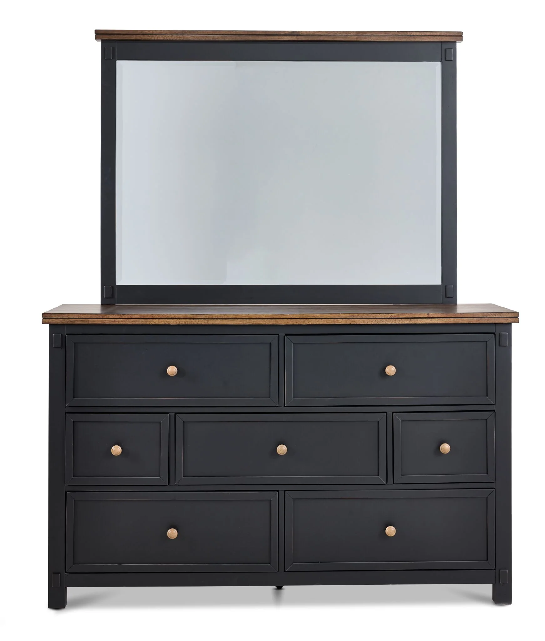Stormy Ridge 7-Drawer Dresser - Slate Black, Chicory - Image 2