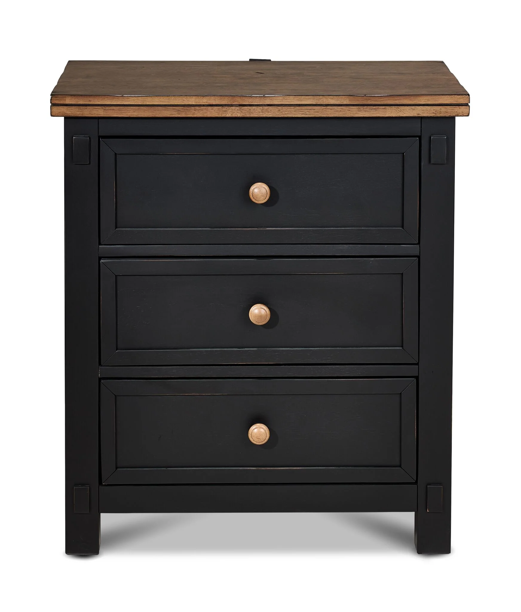 Stormy Ridge Night Table - Slate Black, Chicory - Image 2