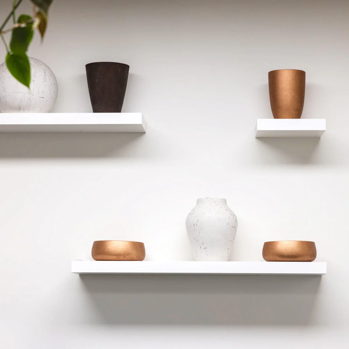 Stravik Small Tapered Planter - Metallic Bronze - Image 2