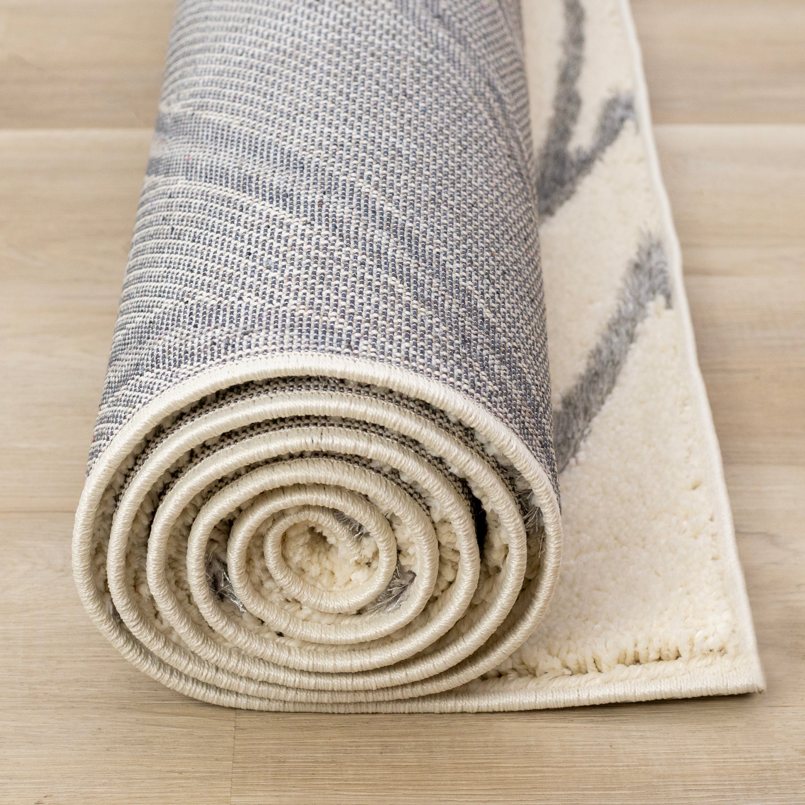 Sully 5'3" x 7'7" Circle Swirl Area Rug - Cream - Image 9