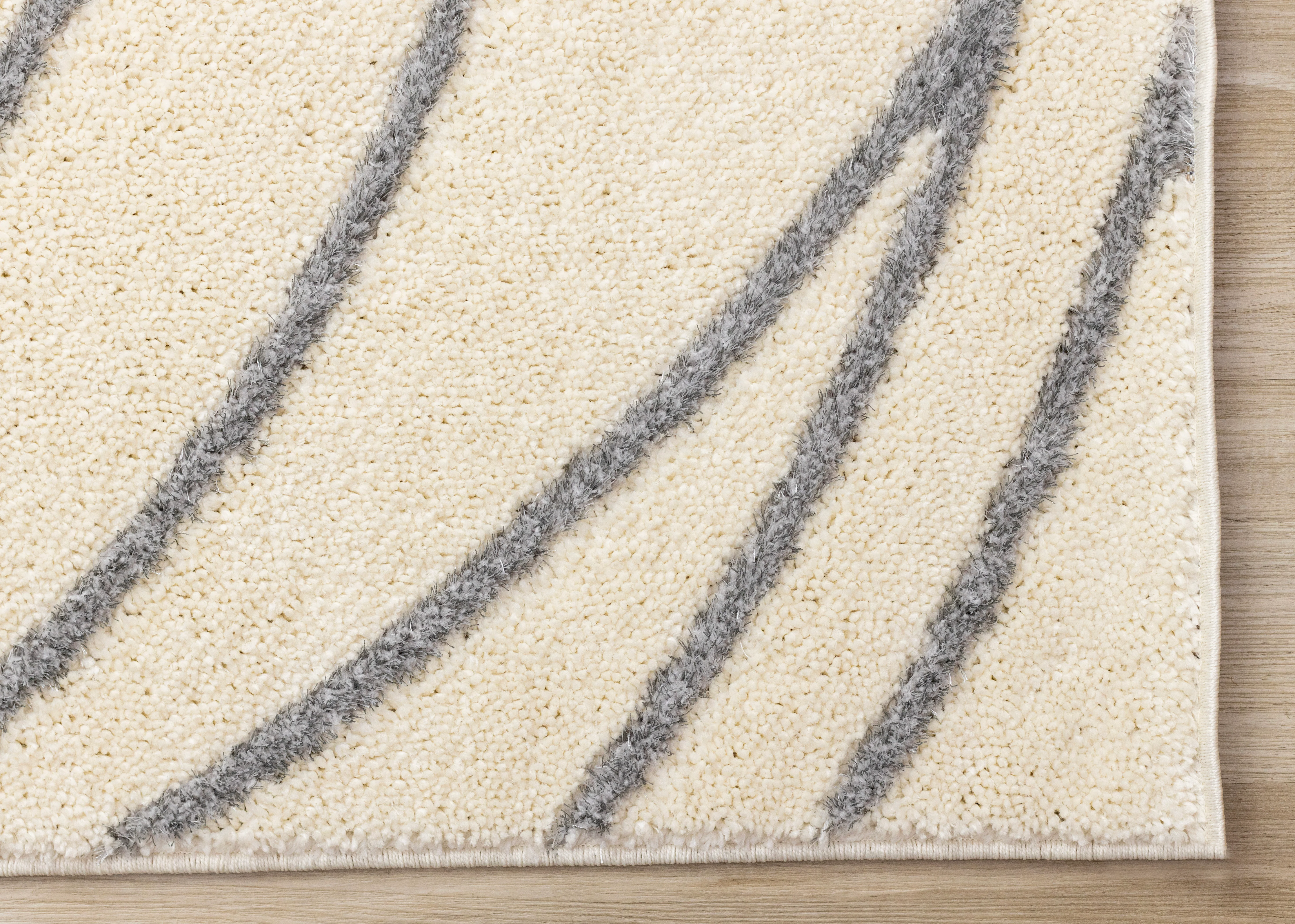 Sully 6'7" x 9'6" Circle Swirl Area Rug - Cream - Image 3