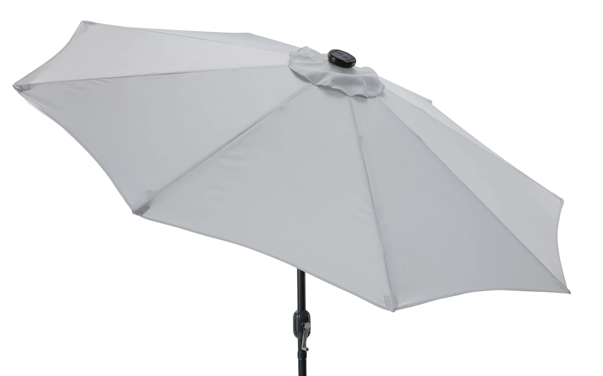 Sunray 9' Led Light Outdoor Umbrella - Grey - Image 4