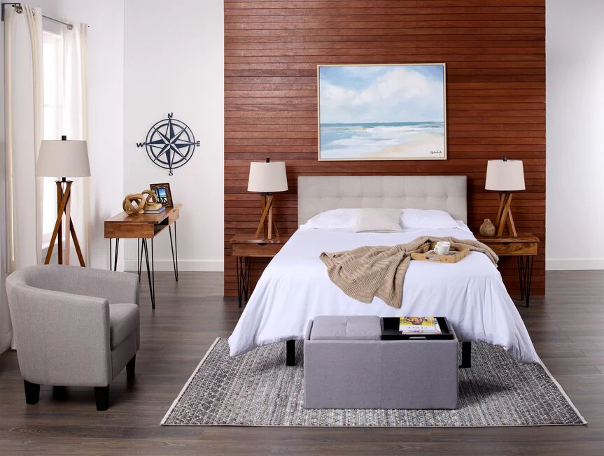 Sunup Queen Headboard - Beige - Image 3