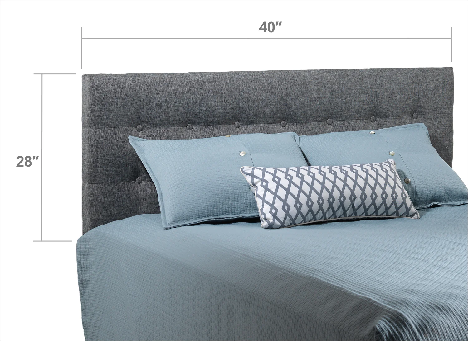 Sunup Twin Headboard - Grey - Image 2