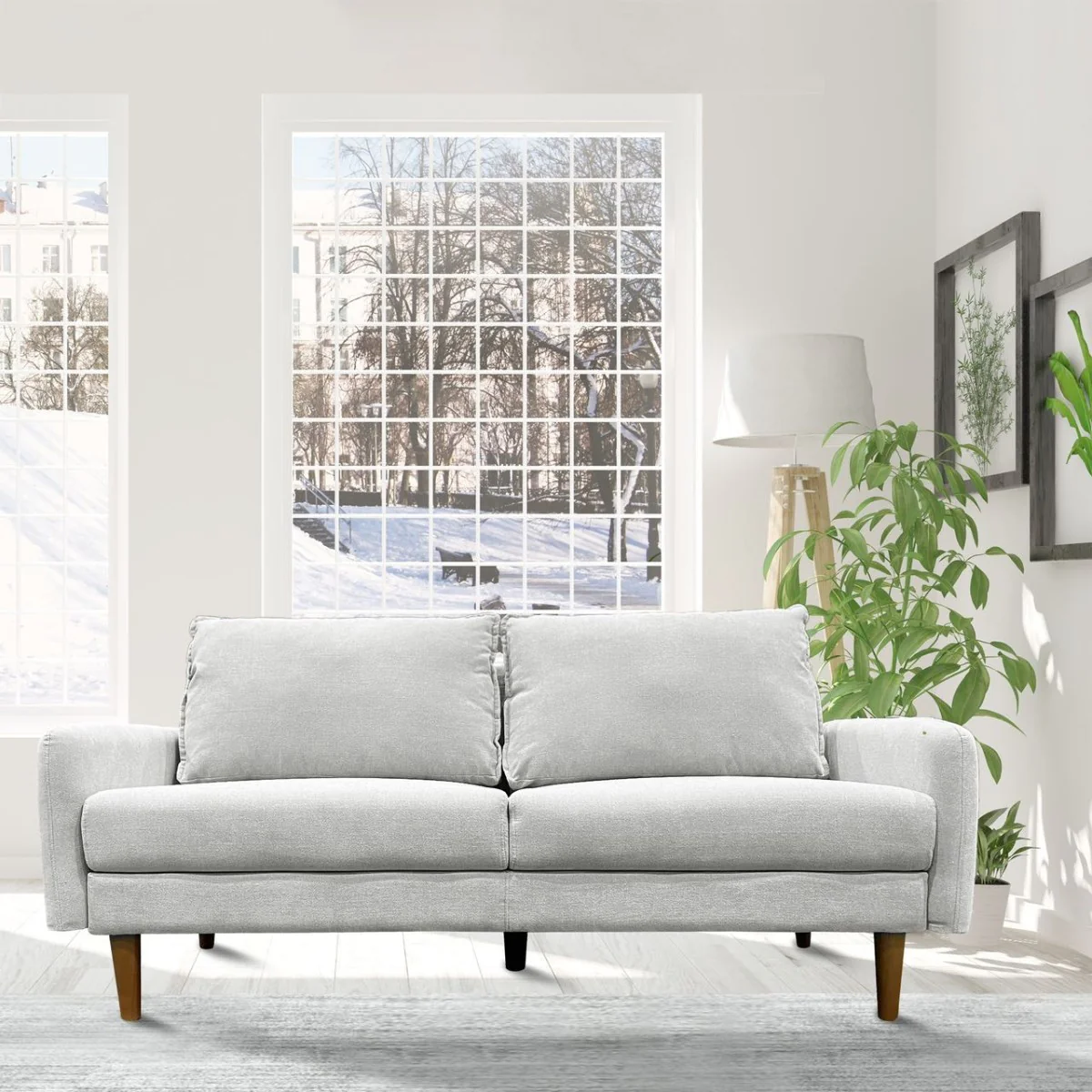 Synan Sofa - Light Grey - Image 3