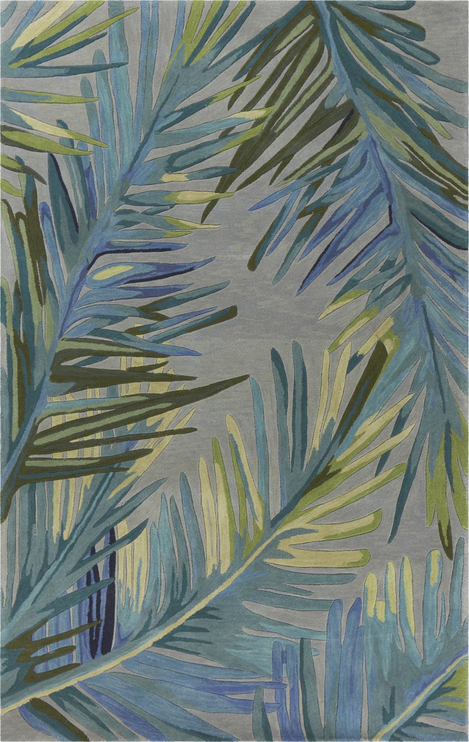 Syracuse II 8'6" x 11'6" - Grey/Blue Area Rug