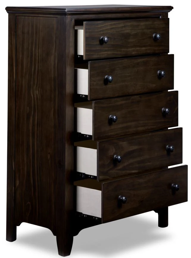 Tahoe 5-Drawer Chest - River Rock - Image 3