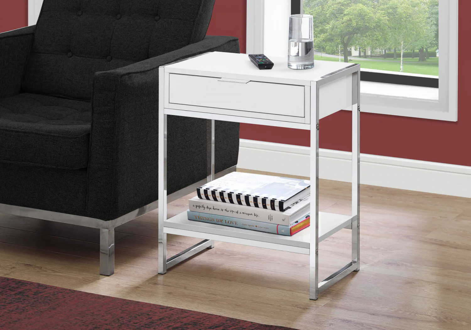 Tallen Side Table - White - Image 2