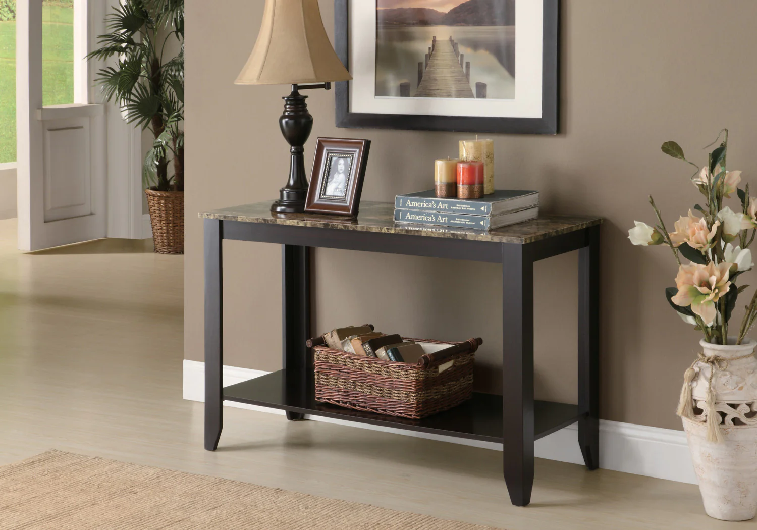 Tamer Sofa Table - Dark Brown - Image 6