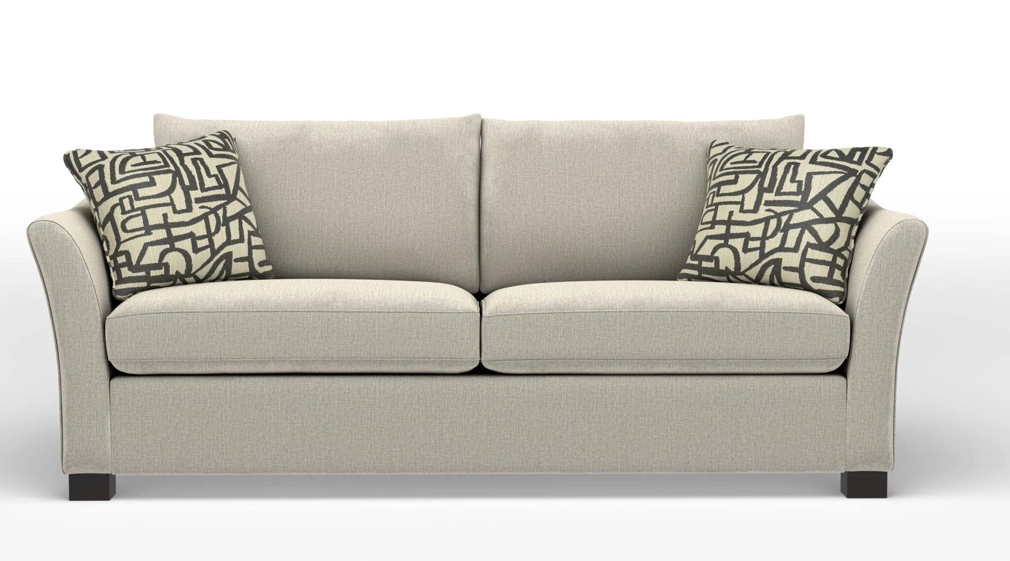 Tami Queen Sofa Bed with Innerspring Mattress - Stucco Beige - Image 2