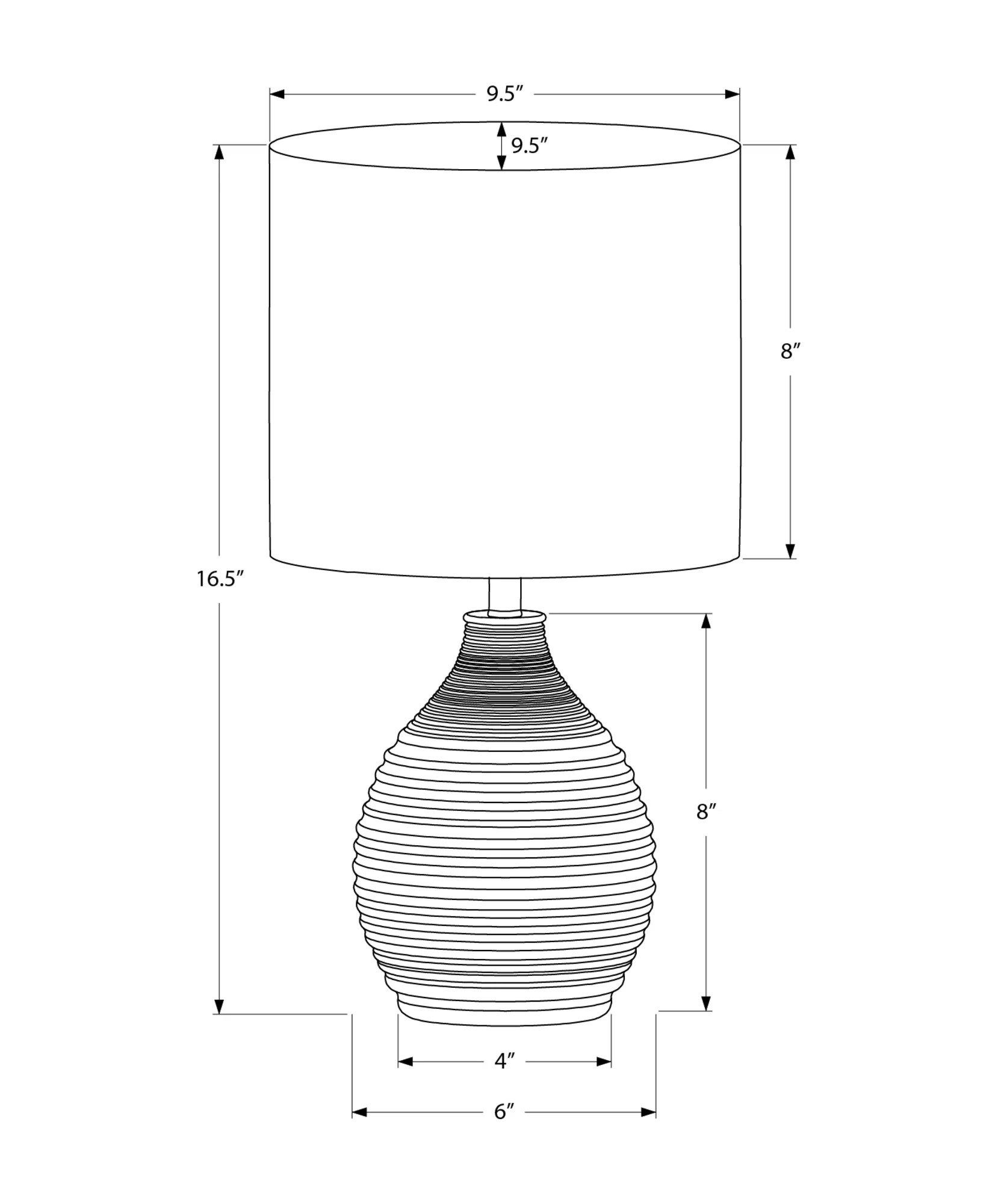 Taro Table Lamp - Ivory - Image 3