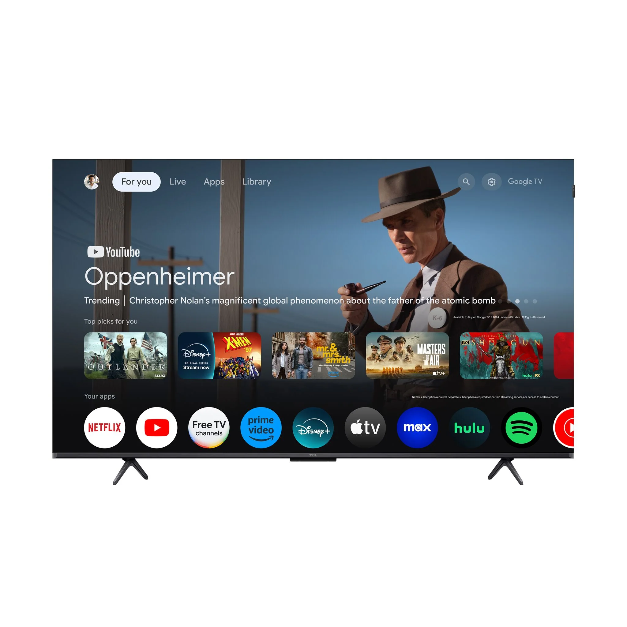 TCL 55” Q7K Series 4K QLED with Dolby Vision HDR & Dolby Atmos Smart TV with Google TV - 55Q7K - Image 3