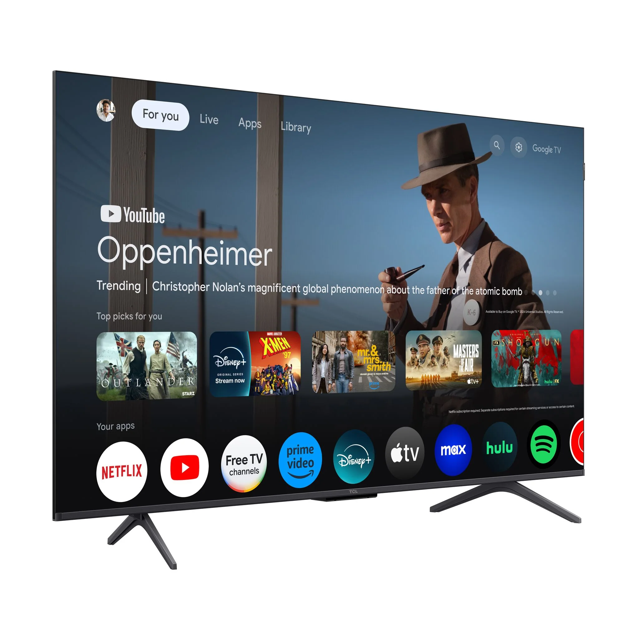 TCL 65” Q7K Series 4K QLED with Dolby Vision HDR & Dolby Atmos Smart TV with Google TV - 65Q7K - Image 4