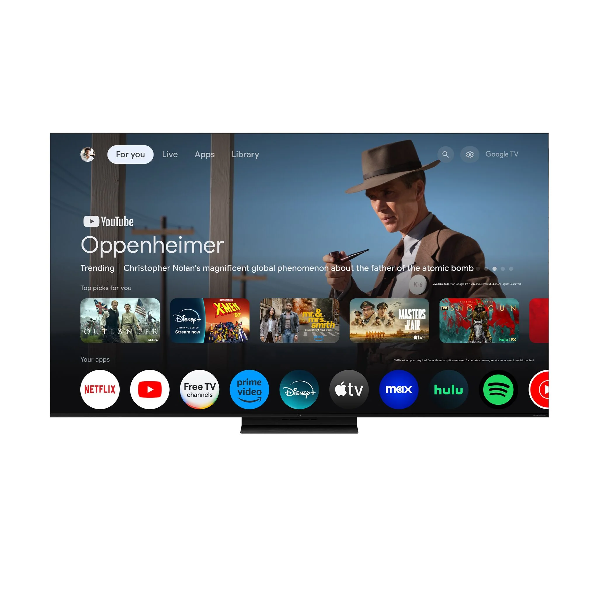 TCL 65" QM7K Series 4K UHD HDR QD-Mini LED Smart TV with Google TV - 65QM7K - Image 3