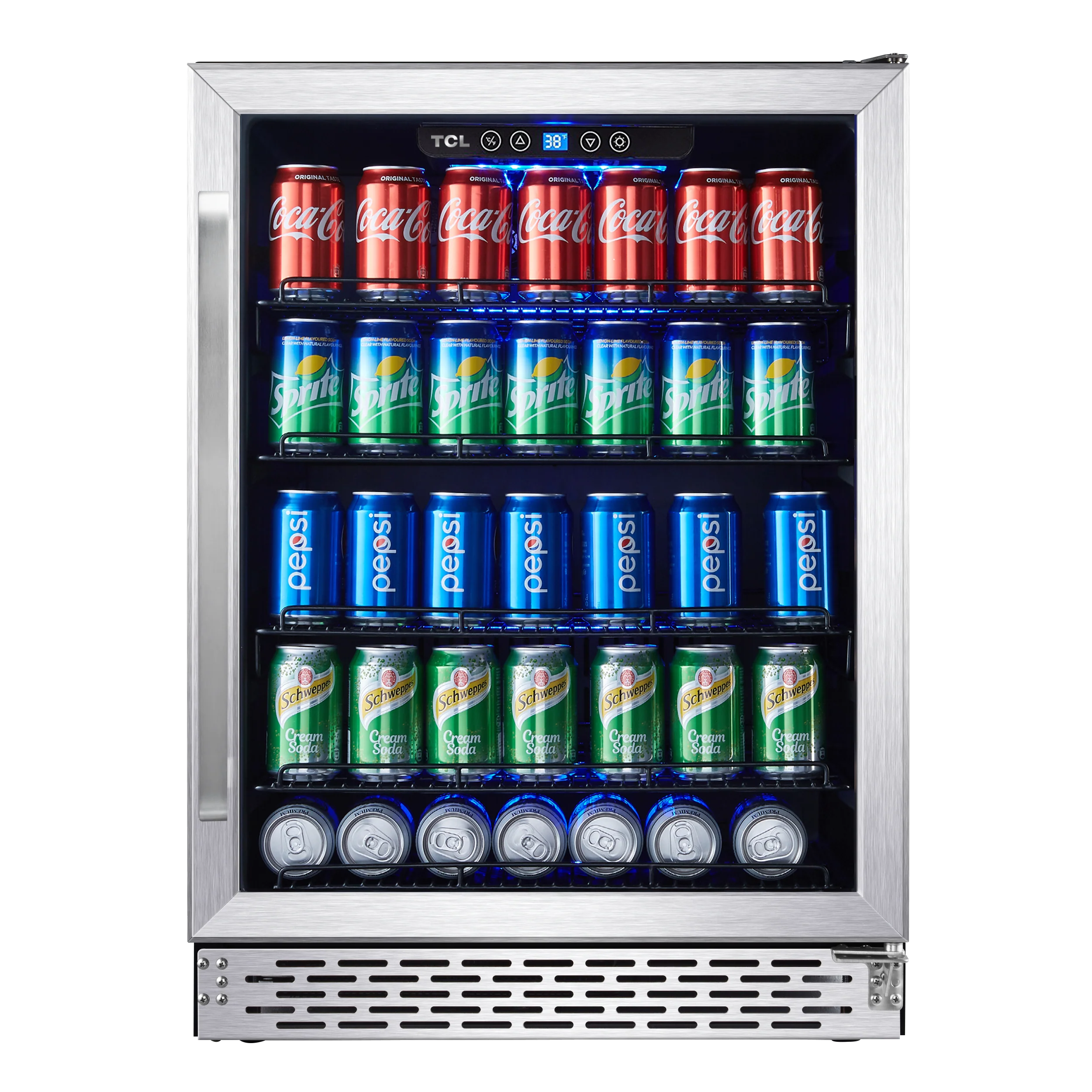 TCL Stainless Steel 161-Can Beverage Chiller - B521F