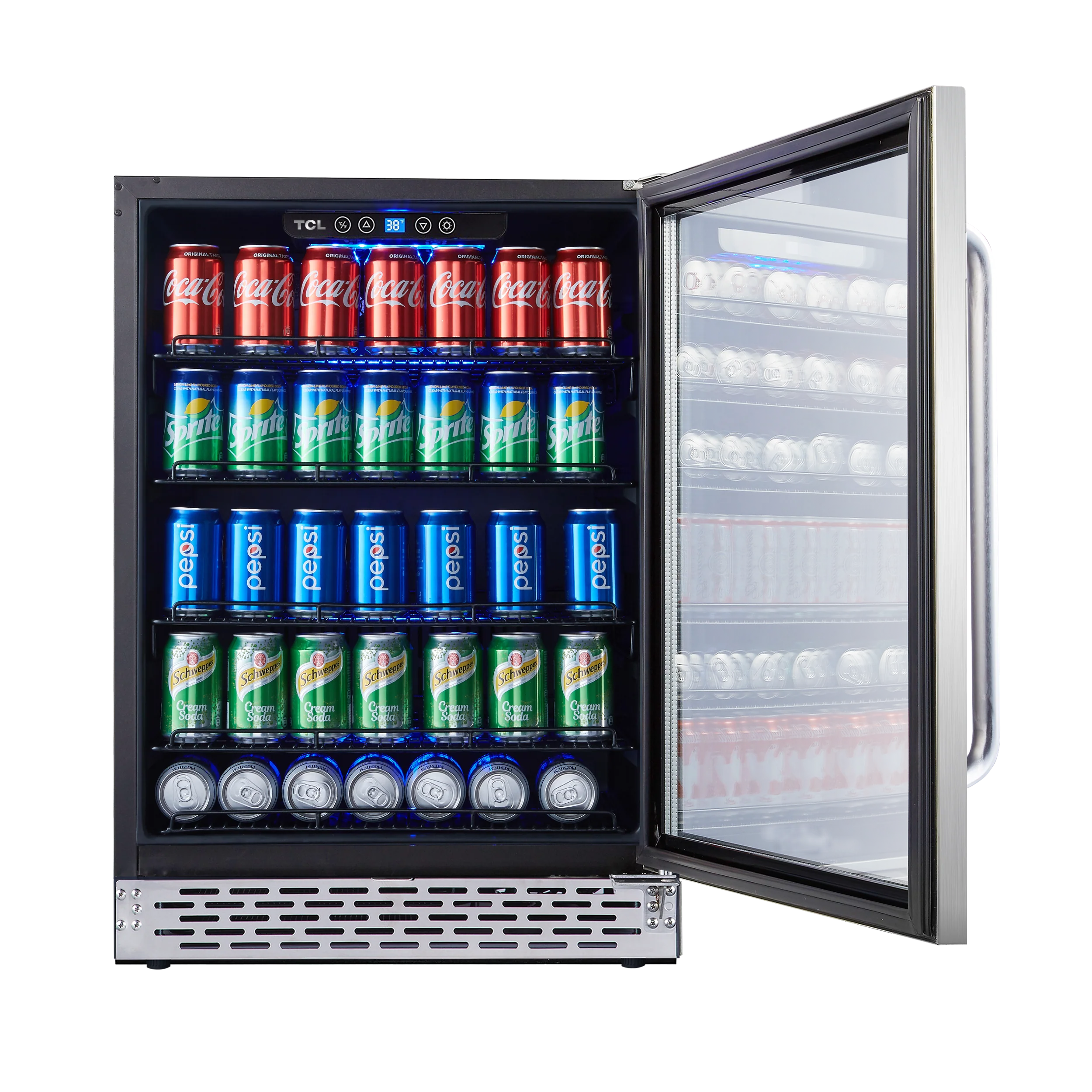 TCL Stainless Steel 161-Can Beverage Chiller - B521F - Image 2