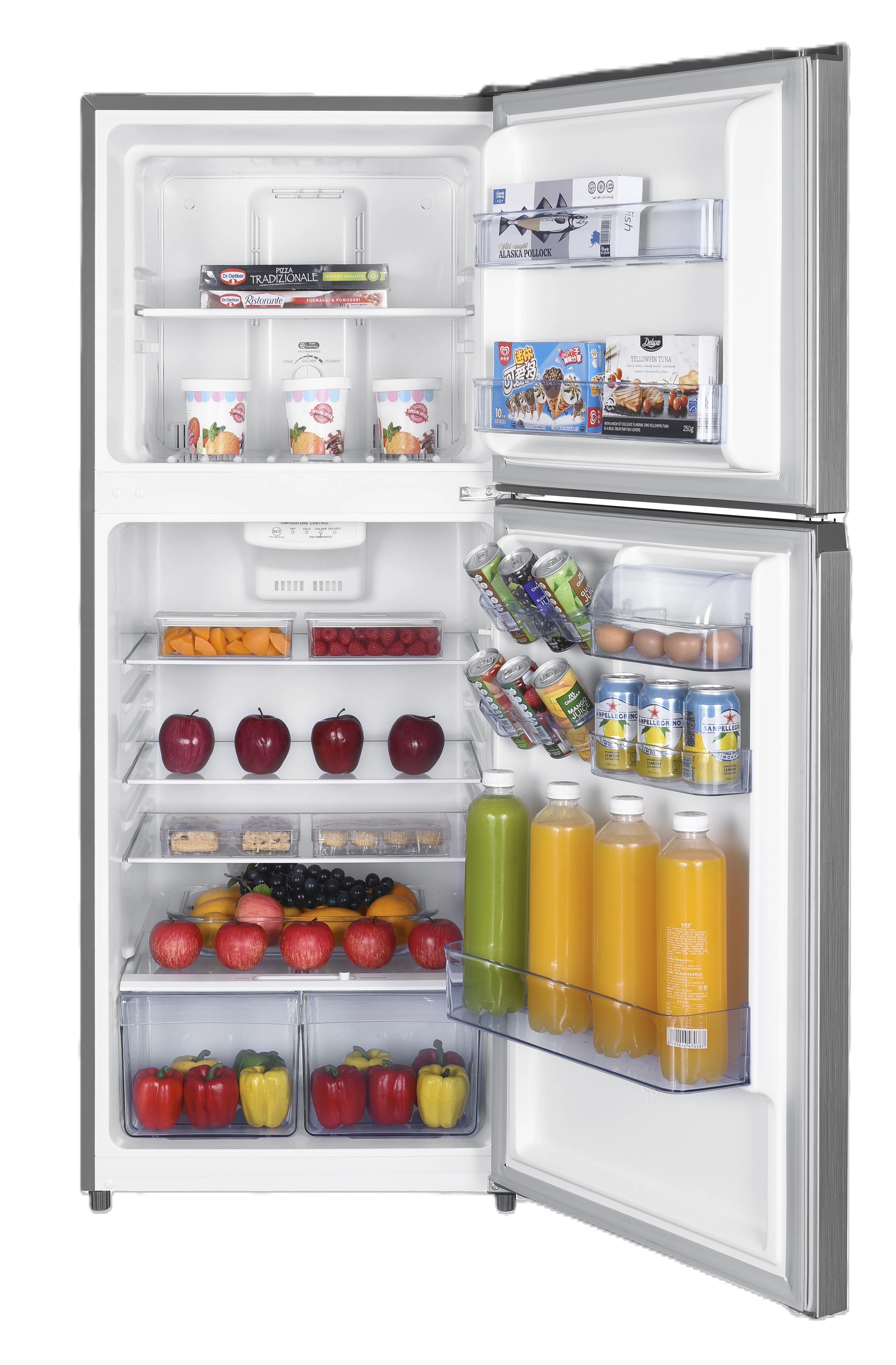 TCL 23.75" 11.6 Cu. Ft. Stainless Steel Top-Freezer Refrigerator - TM113L-CA - Image 2