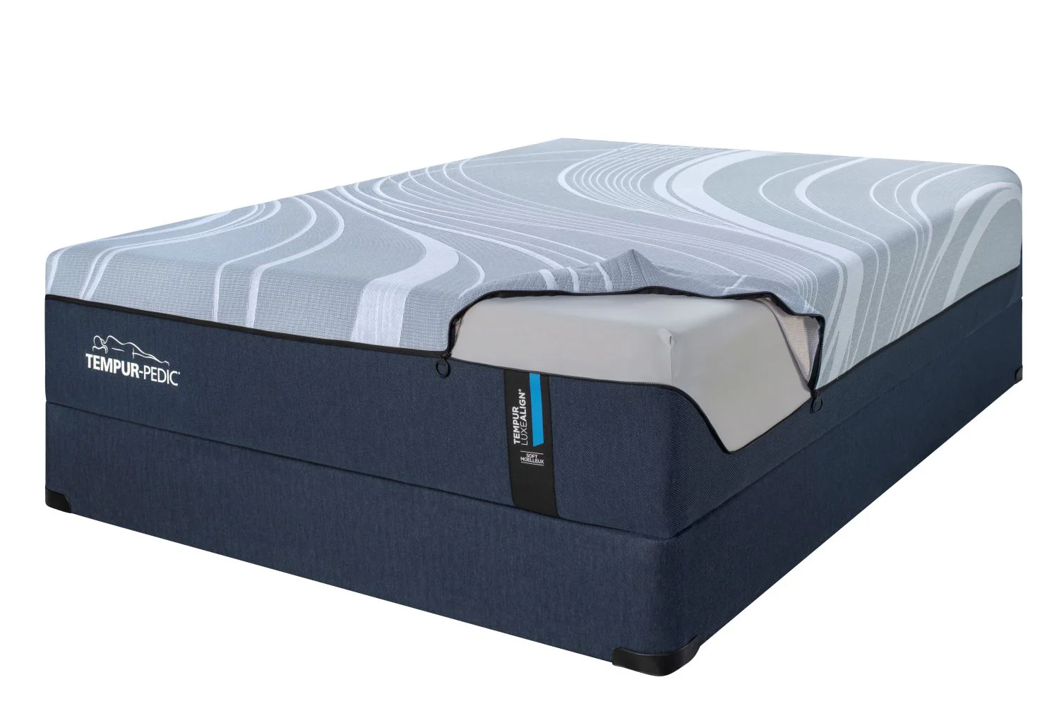 Tempur-Pedic LuxeAlign® 2.0 Soft 13" Queen Mattress and Boxspring Set - Image 4