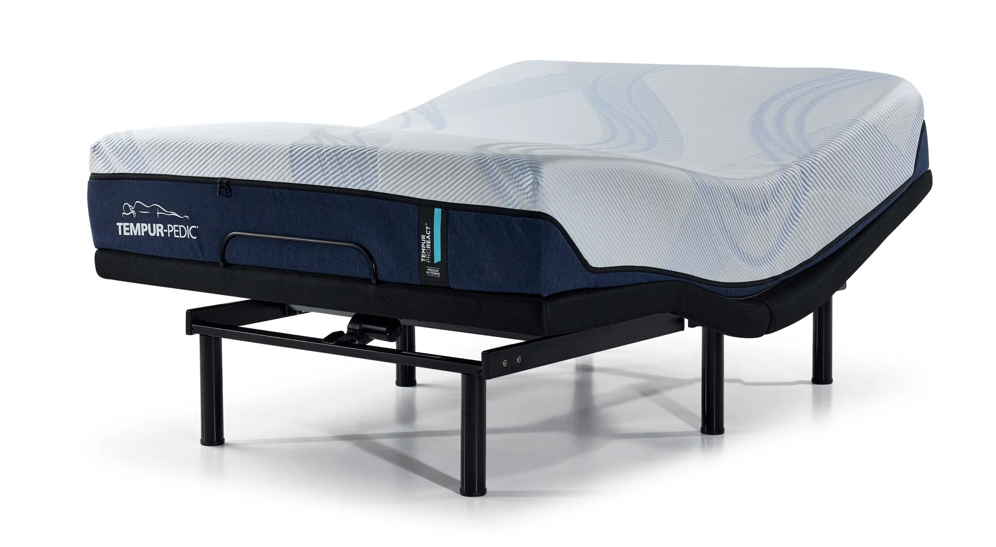 Tempur-Pedic Pro-React 2.0 Medium 12" Queen Mattress and L2 Motion Pro Adjustable Base - Image 3