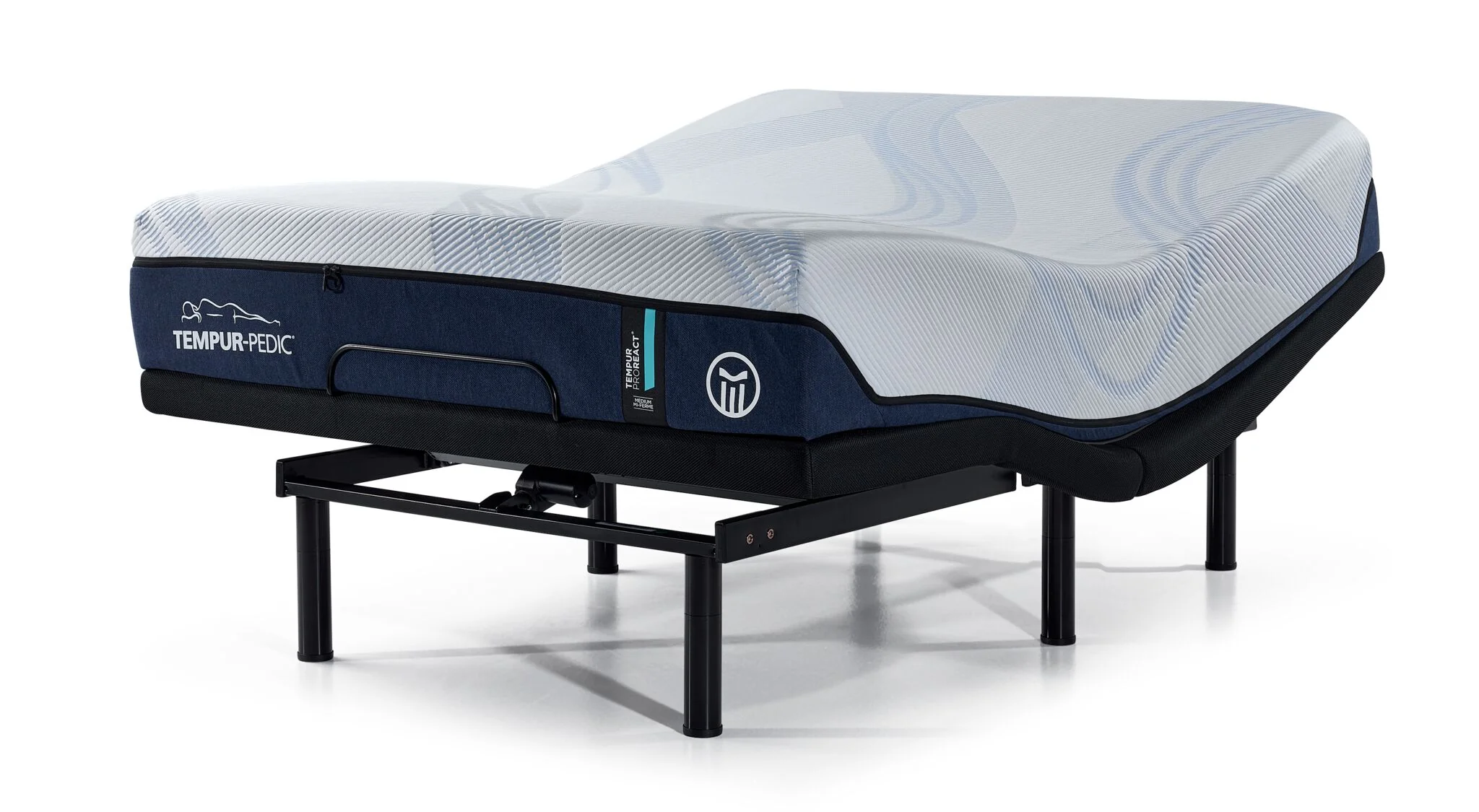 Tempur-Pedic Pro React 2.0 Medium Hybrid 12" Queen Mattress and L2 Motion Pro Adjustable Base - Image 3