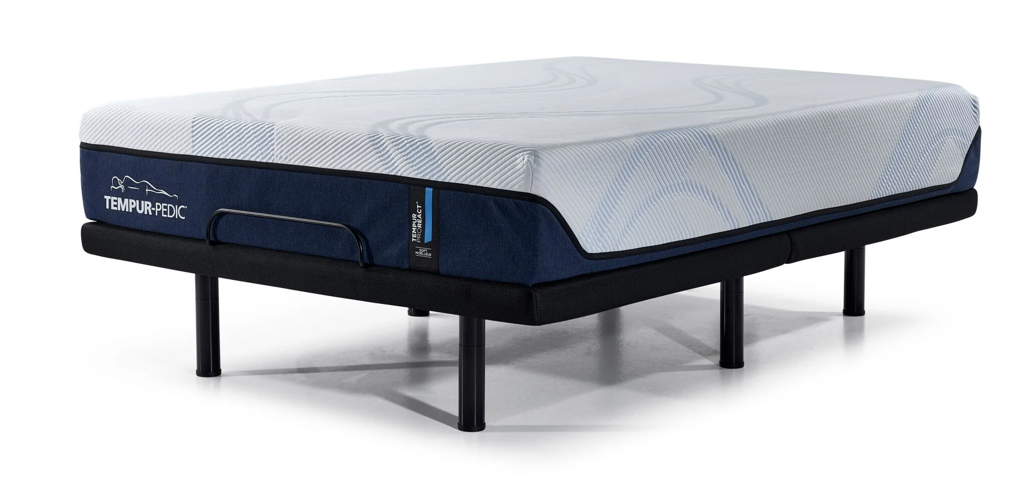 Tempur-Pedic Pro React 2.0 Soft 12" King Mattress and L2 Motion Pro Adjustable Base - Image 2
