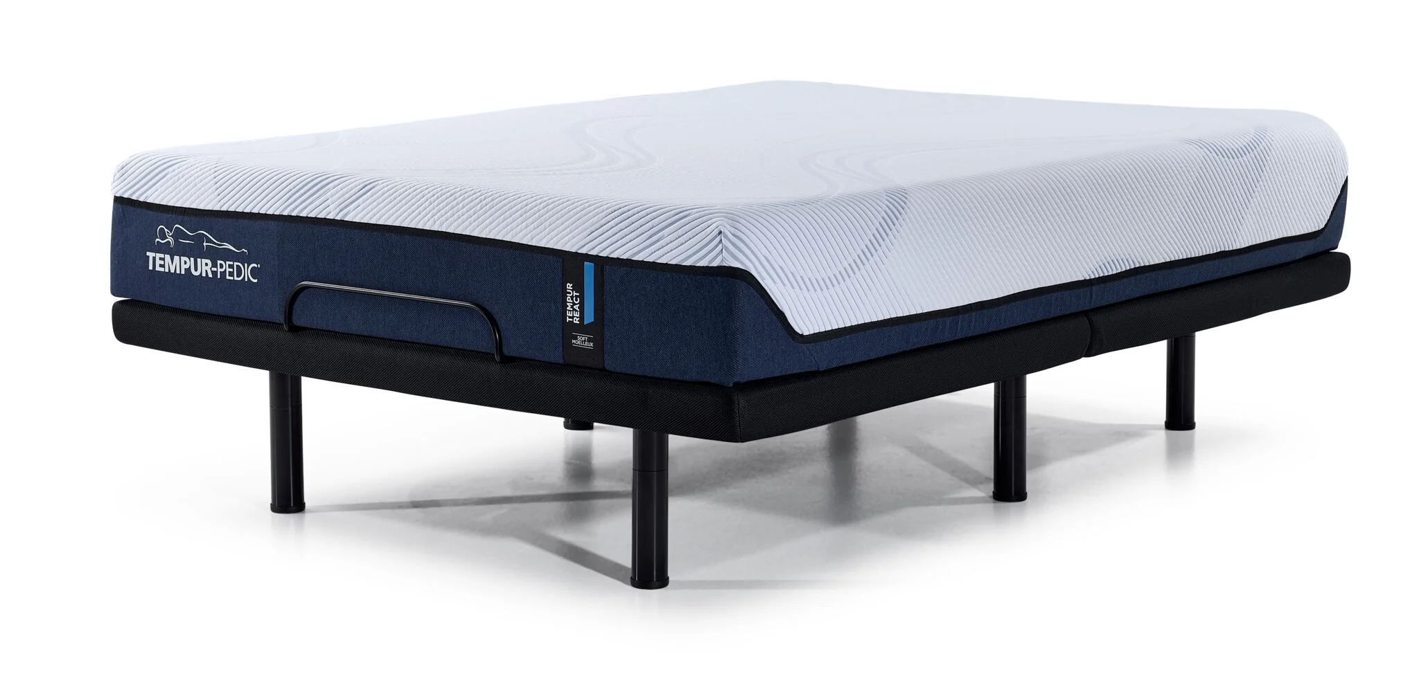 Tempur-Pedic React 2.0 Soft 11" King Mattress and L2 Motion Fit Adjustable Base - Image 2