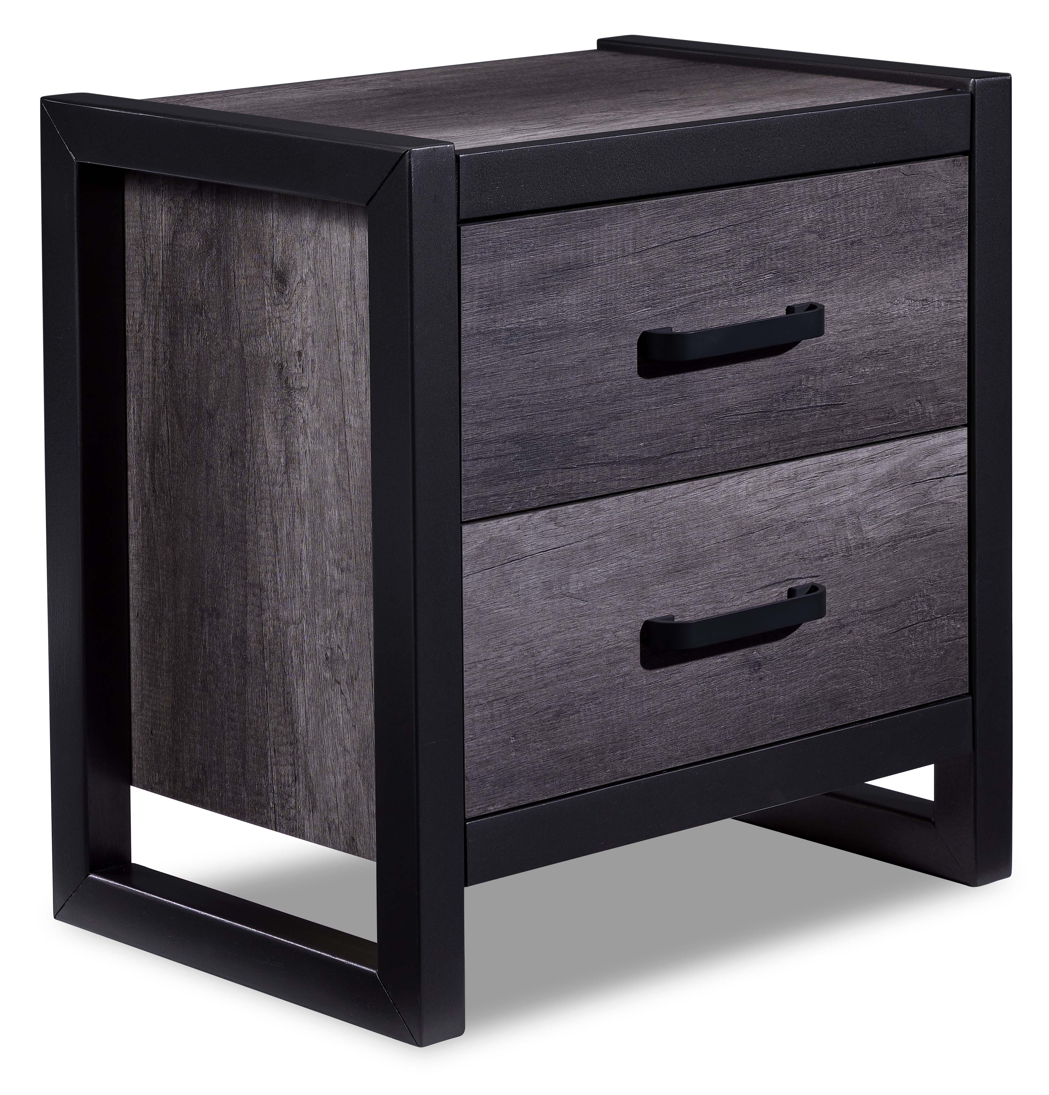 Terra 6-Piece Full Bookcase Bedroom Package - Grey - Image 3