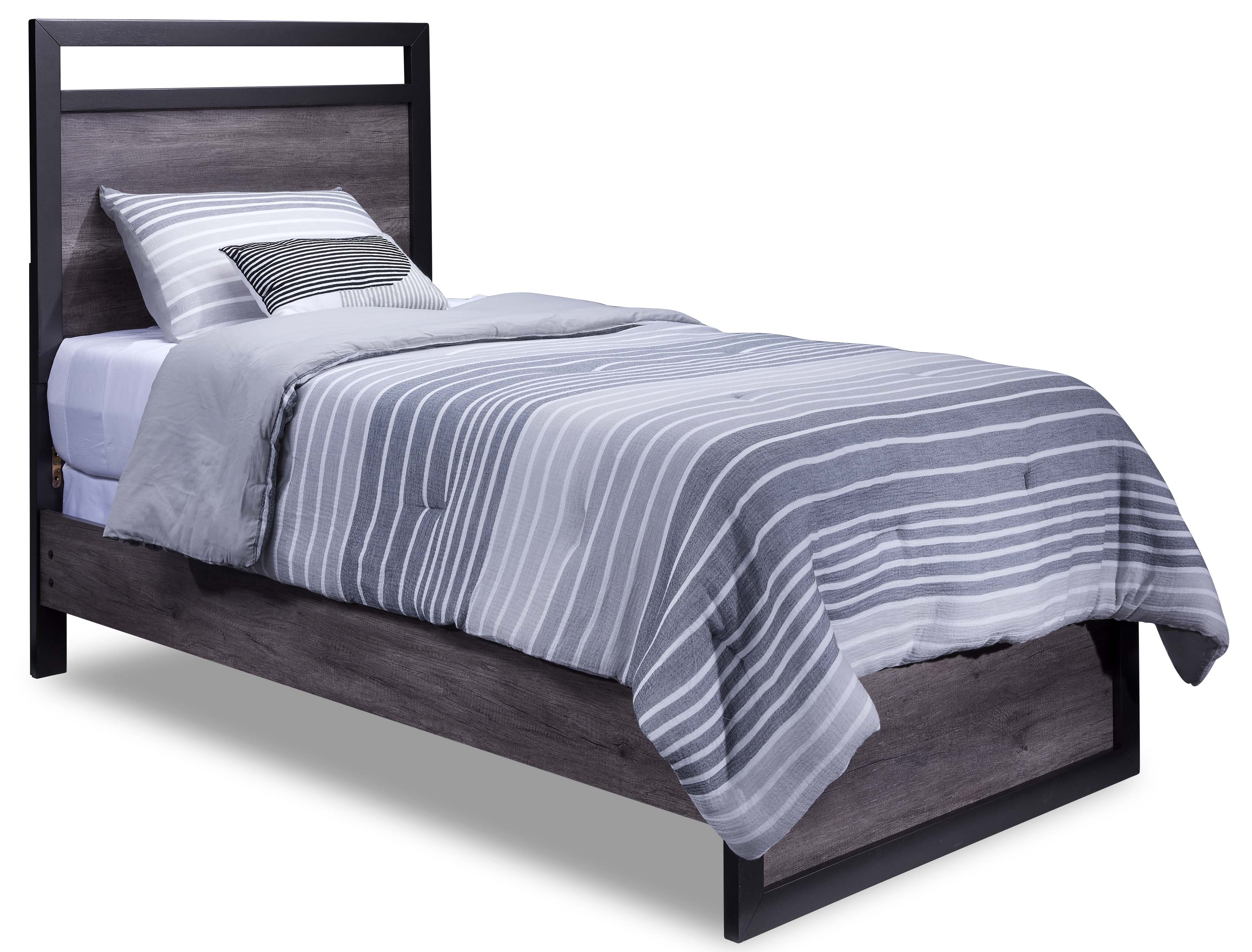 Terra 6-Piece Full Panel Bedroom Package - Grey - Image 2