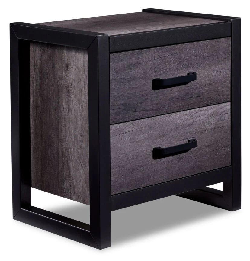 Terra 6-Piece Twin Bookcase Bedroom Package - Grey - Image 7