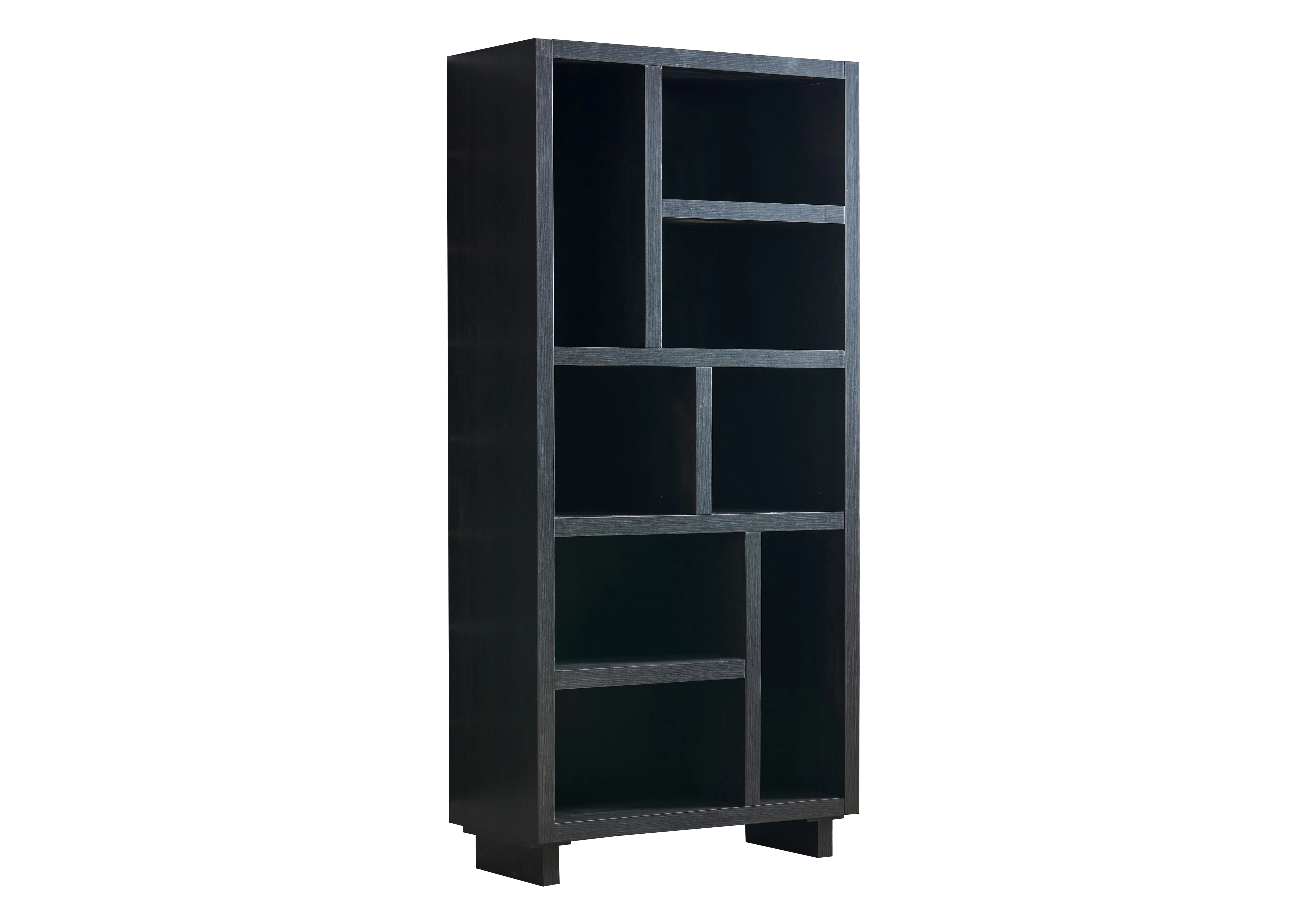 Tessan 3-Piece Fireplace Entertainment Wall Unit – Dark Grey, Brown - Image 4