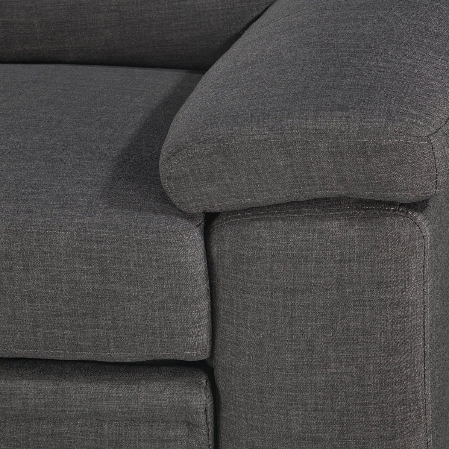 Tessaro Pop-Up Sofa Bed with Left-Facing Chaise - Charcoal - Image 14