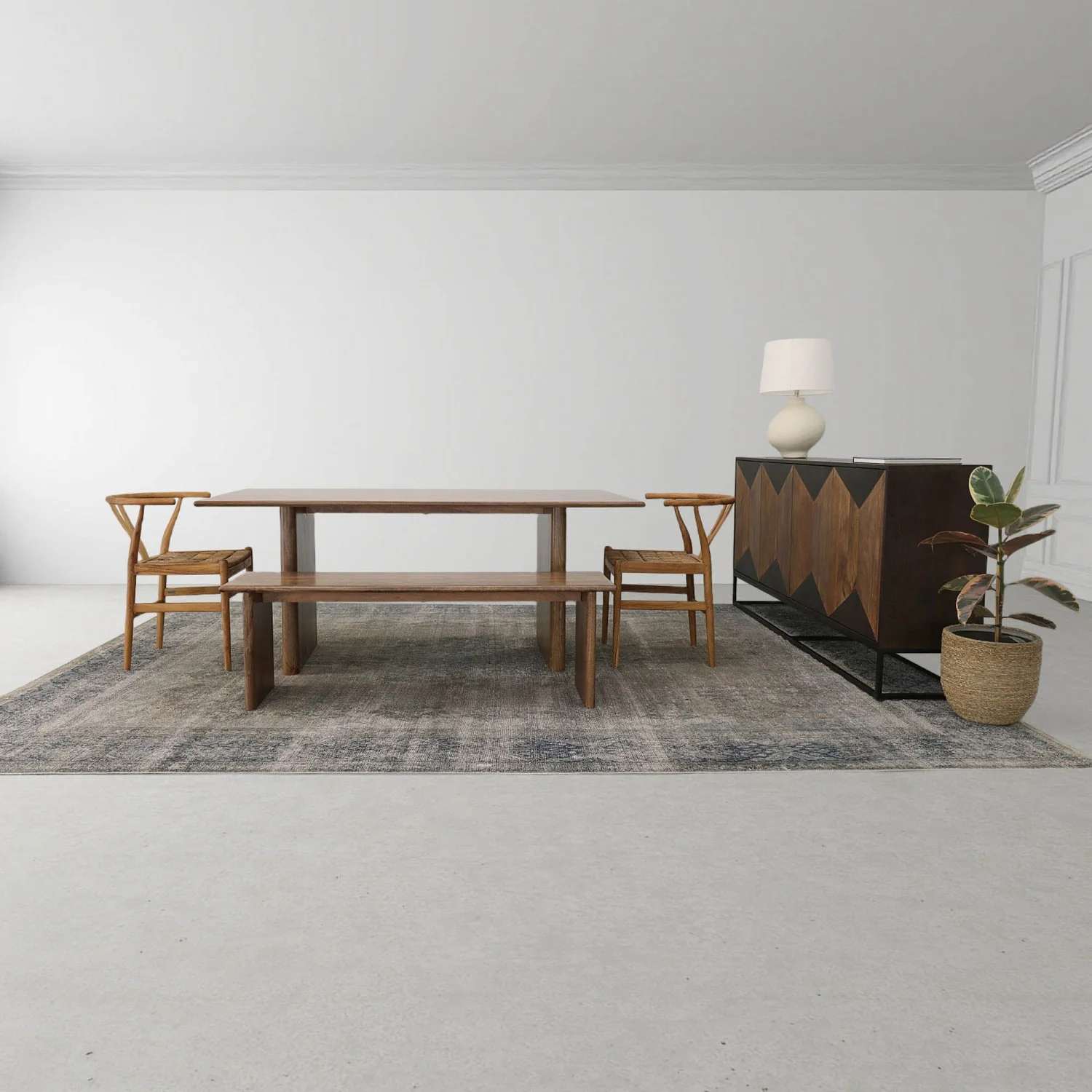 Tessin Dining Bench - Brown - Image 7