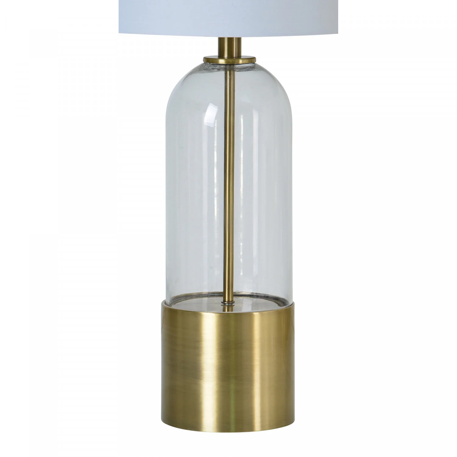 Thea Table Lamp - Clear/Antique Brass - Set of Two - Image 2