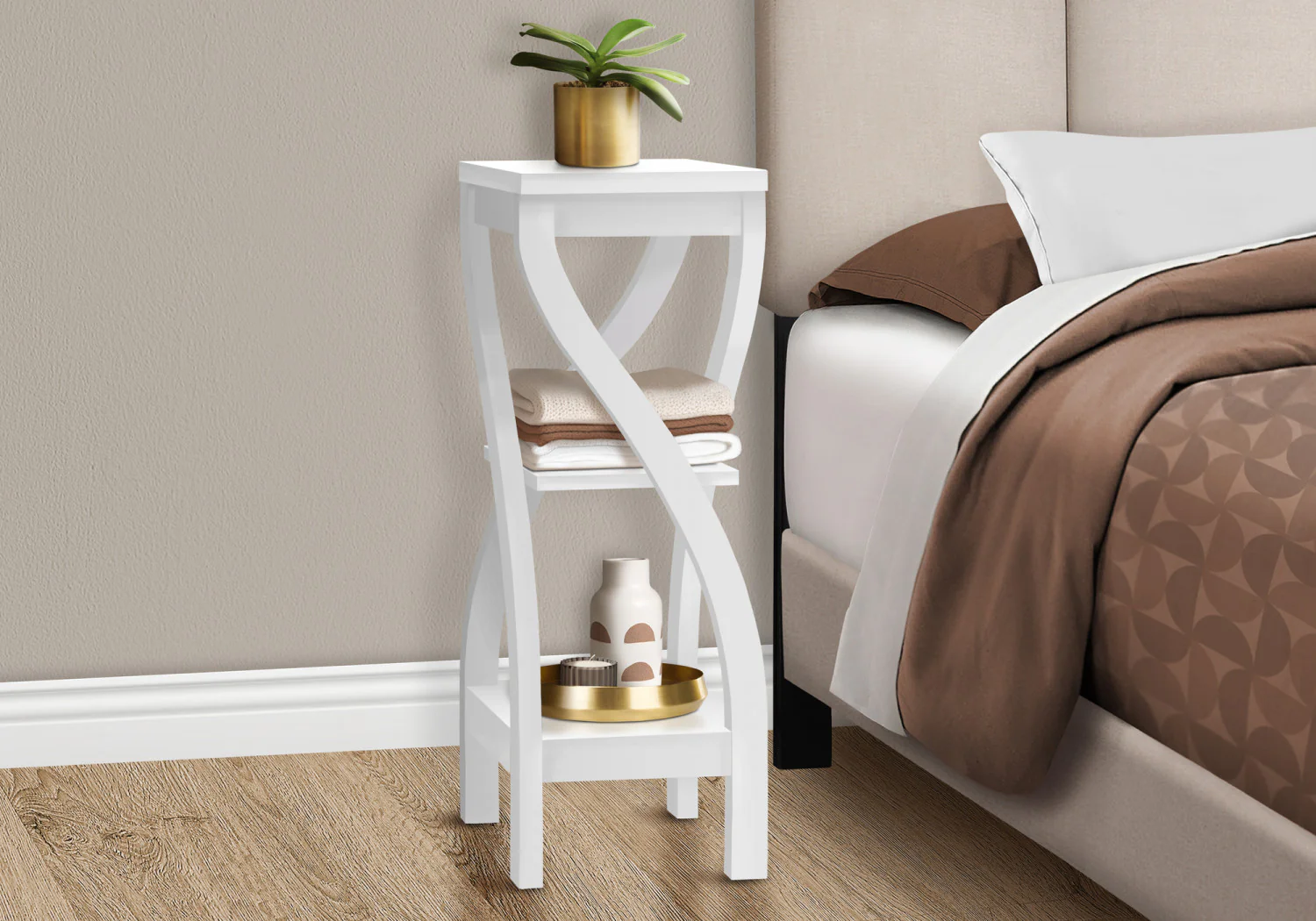 Thira Side Table - White - Image 6