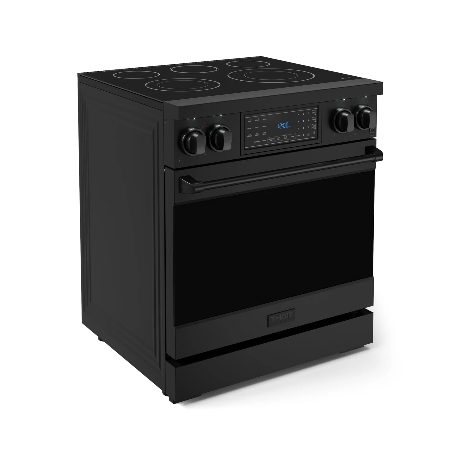 Thor Kitchen Black Stainless Steel Freestanding Professional Electric Range|Gordon Ramsay Series (4.55 cu.ft.) - RSE30B - Image 4
