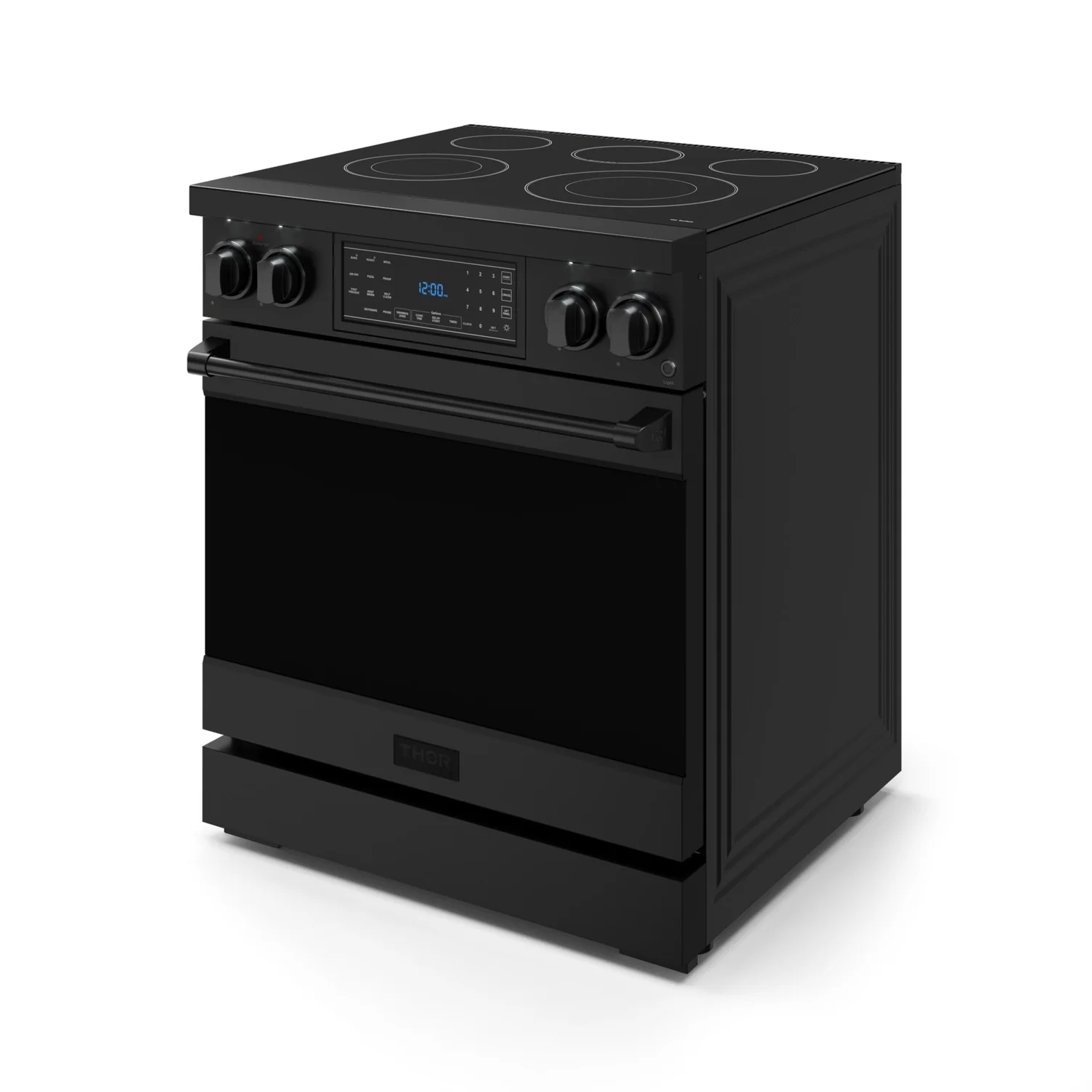 Thor Kitchen Black Stainless Steel Freestanding Professional Electric Range|Gordon Ramsay Series (4.55 cu.ft.) - RSE30B - Image 5