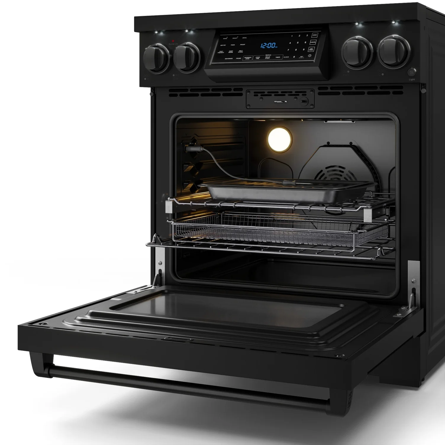 Thor Kitchen Black Stainless Steel Freestanding Professional Electric Range|Gordon Ramsay Series (4.55 cu.ft.) - RSE30B - Image 8