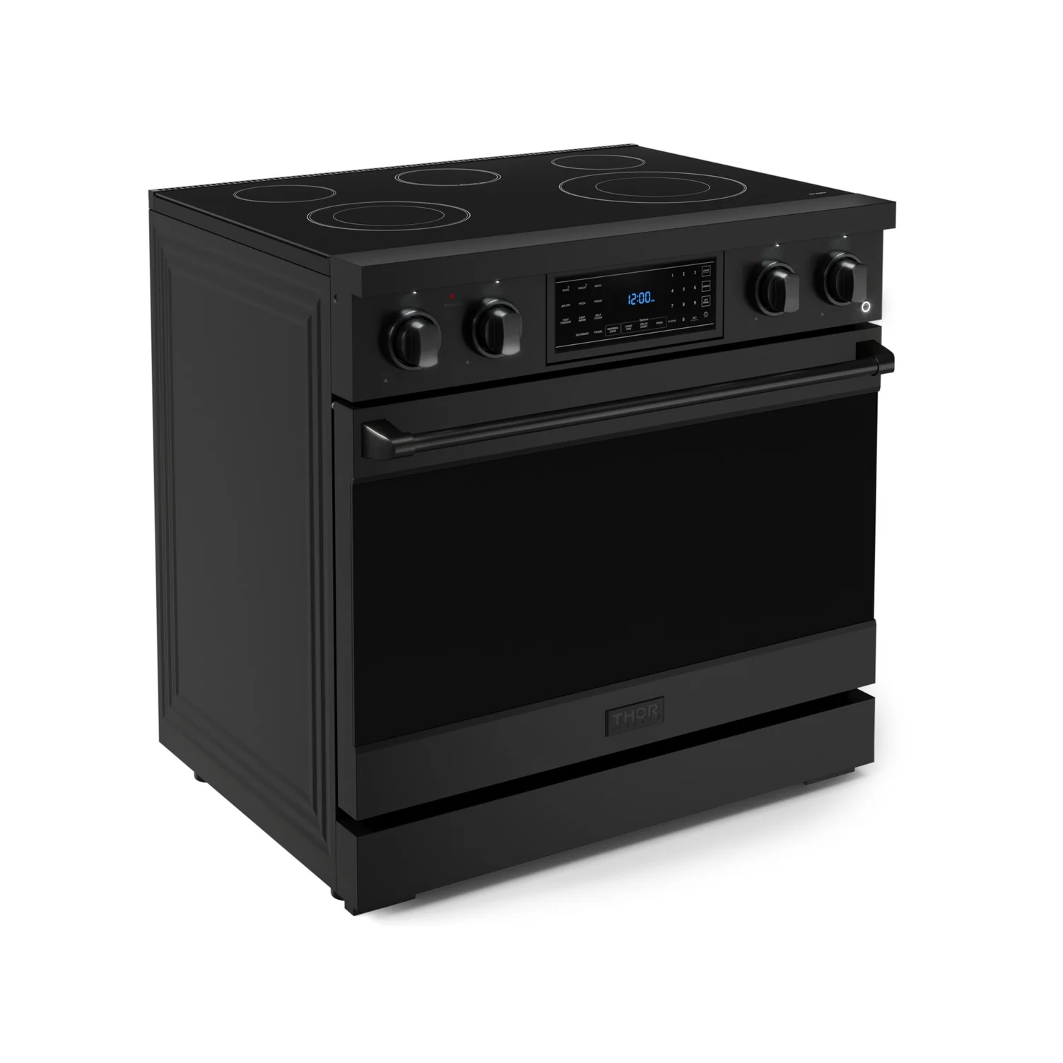 Thor Kitchen Black Stainless Steel Freestanding Professional Electric Range|Gordon Ramsay Series (6 cu.ft) - RSE36B - Image 4