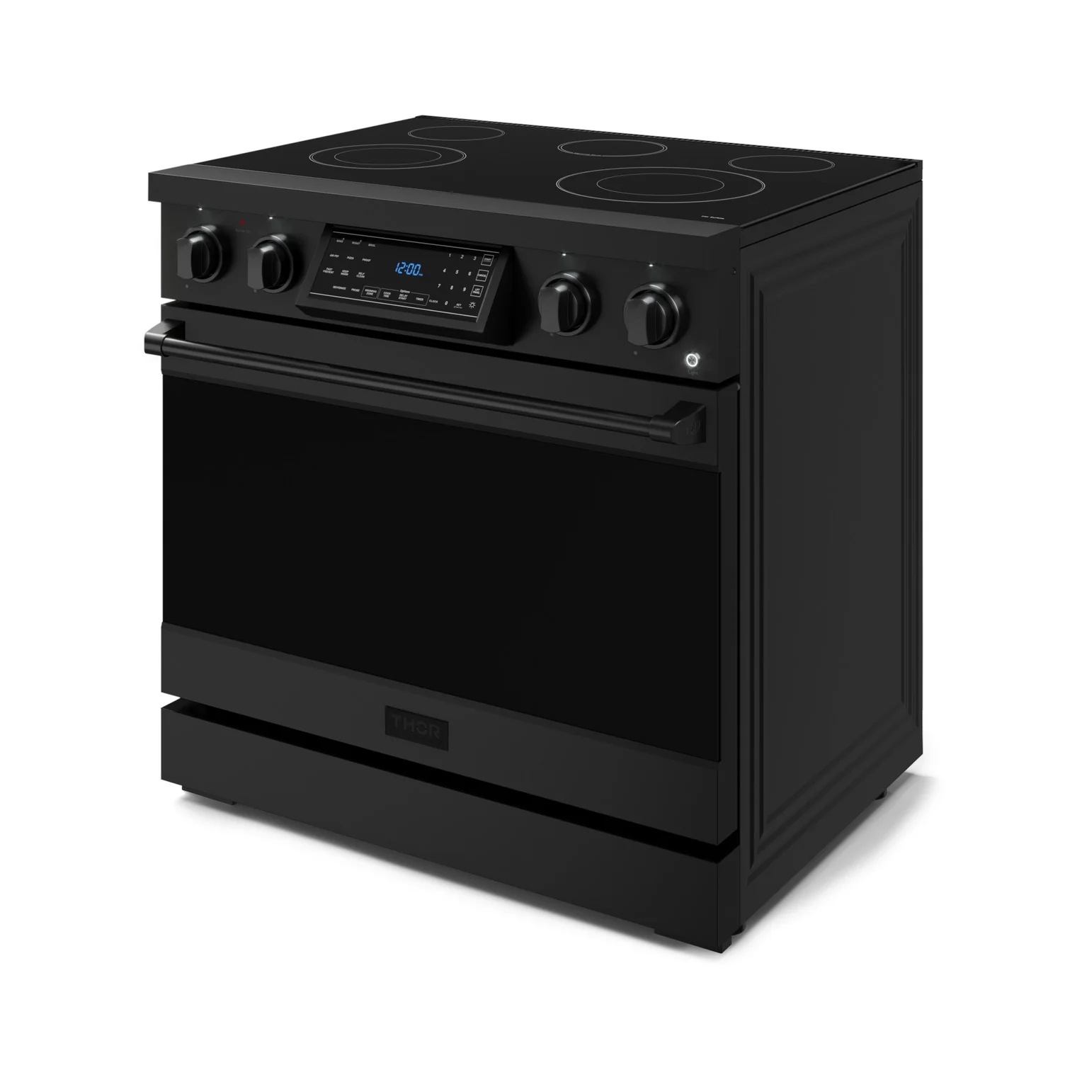 Thor Kitchen Black Stainless Steel Freestanding Professional Electric Range|Gordon Ramsay Series (6 cu.ft) - RSE36B - Image 5