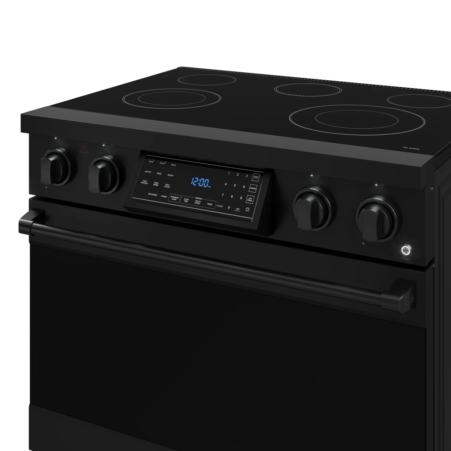 Thor Kitchen Black Stainless Steel Freestanding Professional Electric Range|Gordon Ramsay Series (6 cu.ft) - RSE36B - Image 6