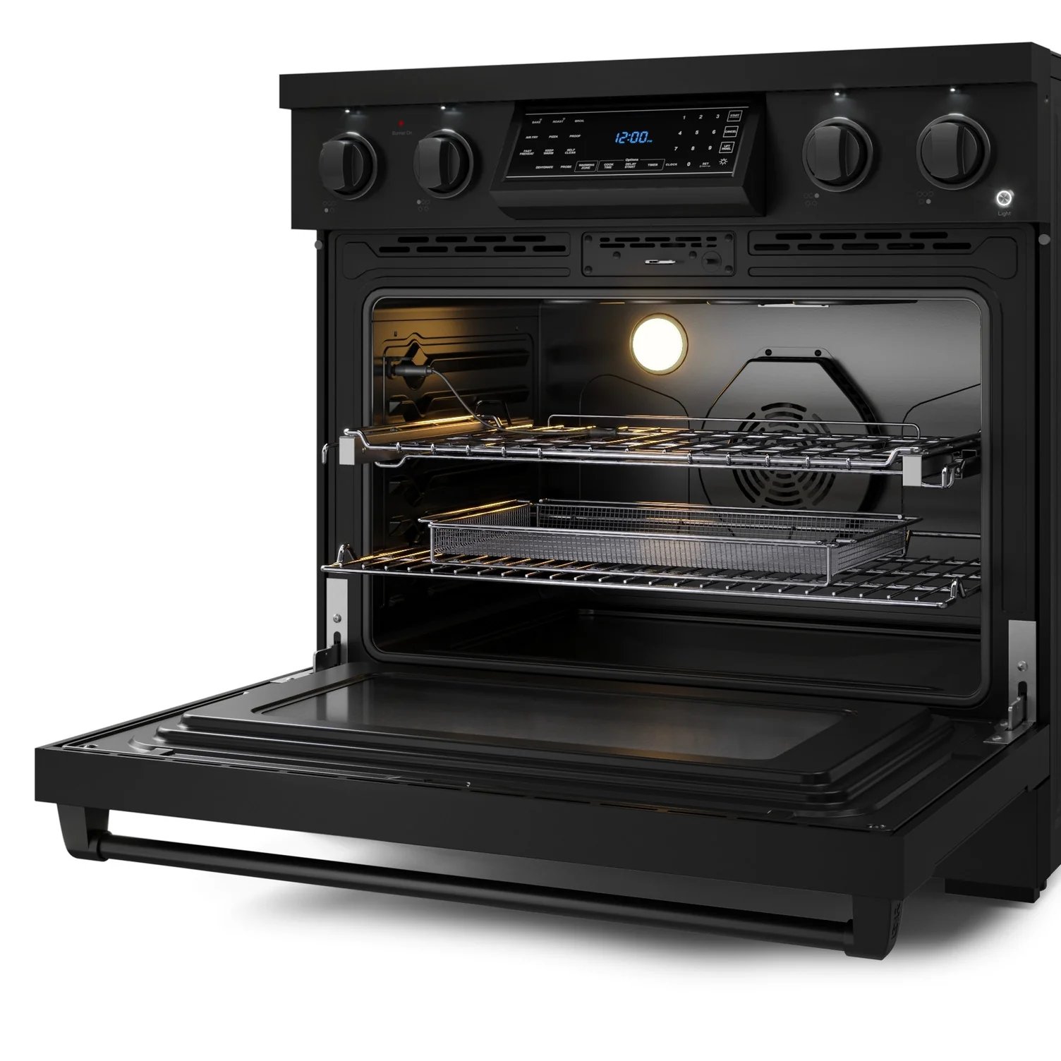 Thor Kitchen Black Stainless Steel Freestanding Professional Electric Range|Gordon Ramsay Series (6 cu.ft) - RSE36B - Image 7