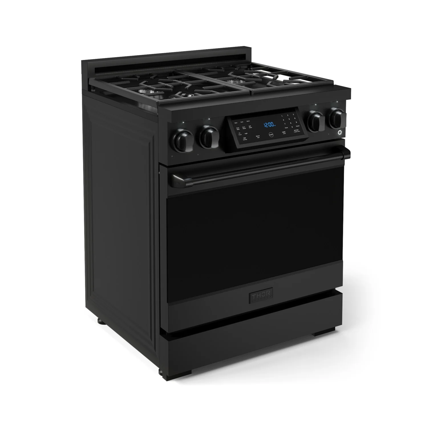 Thor Kitchen Black Stainless Steel Freestanding Professional Gas Range|Gordon Ramsay Series (4.55 cu.ft.) - RSG30B - Image 4