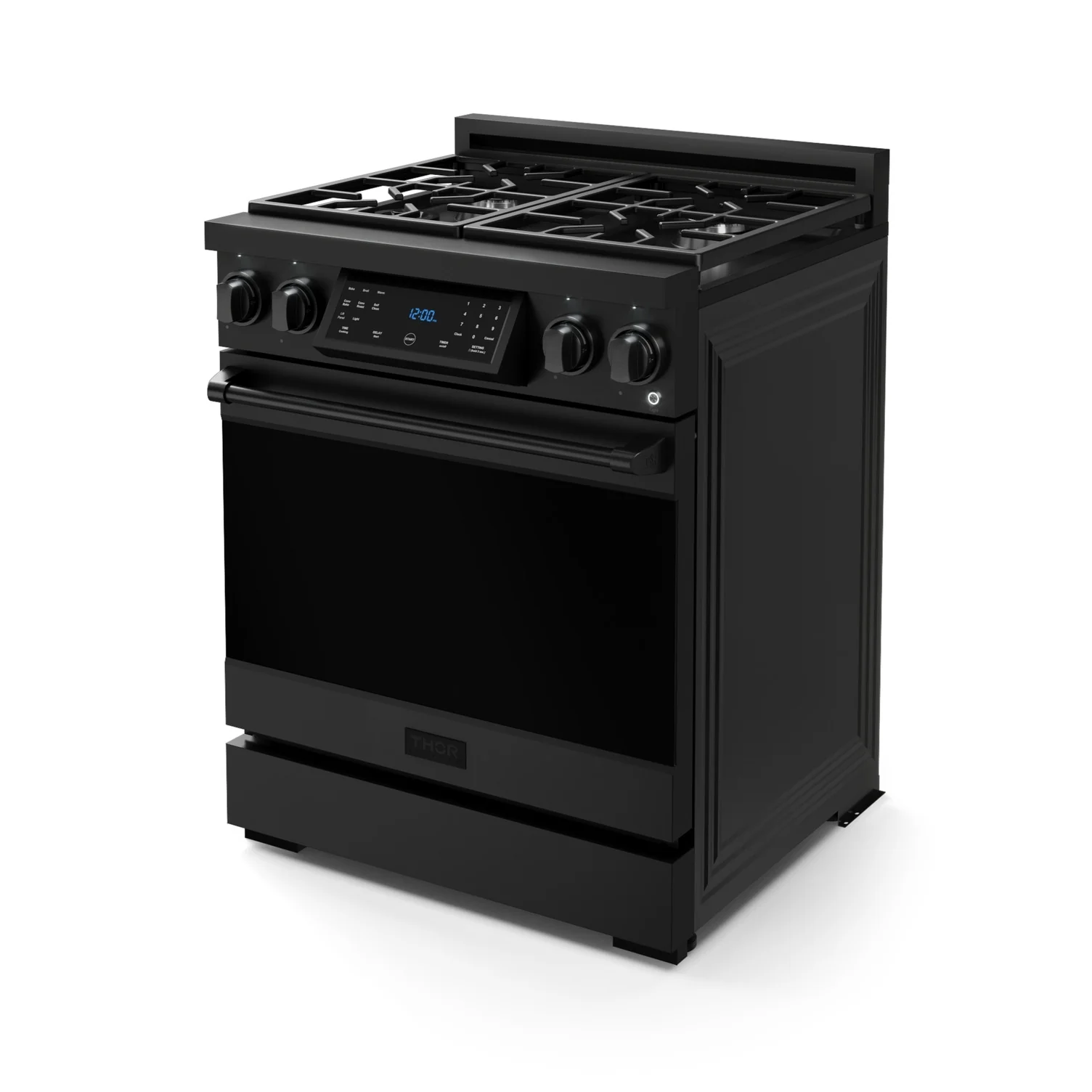 Thor Kitchen Black Stainless Steel Freestanding Professional Gas Range|Gordon Ramsay Series (4.55 cu.ft.) - RSG30B - Image 5