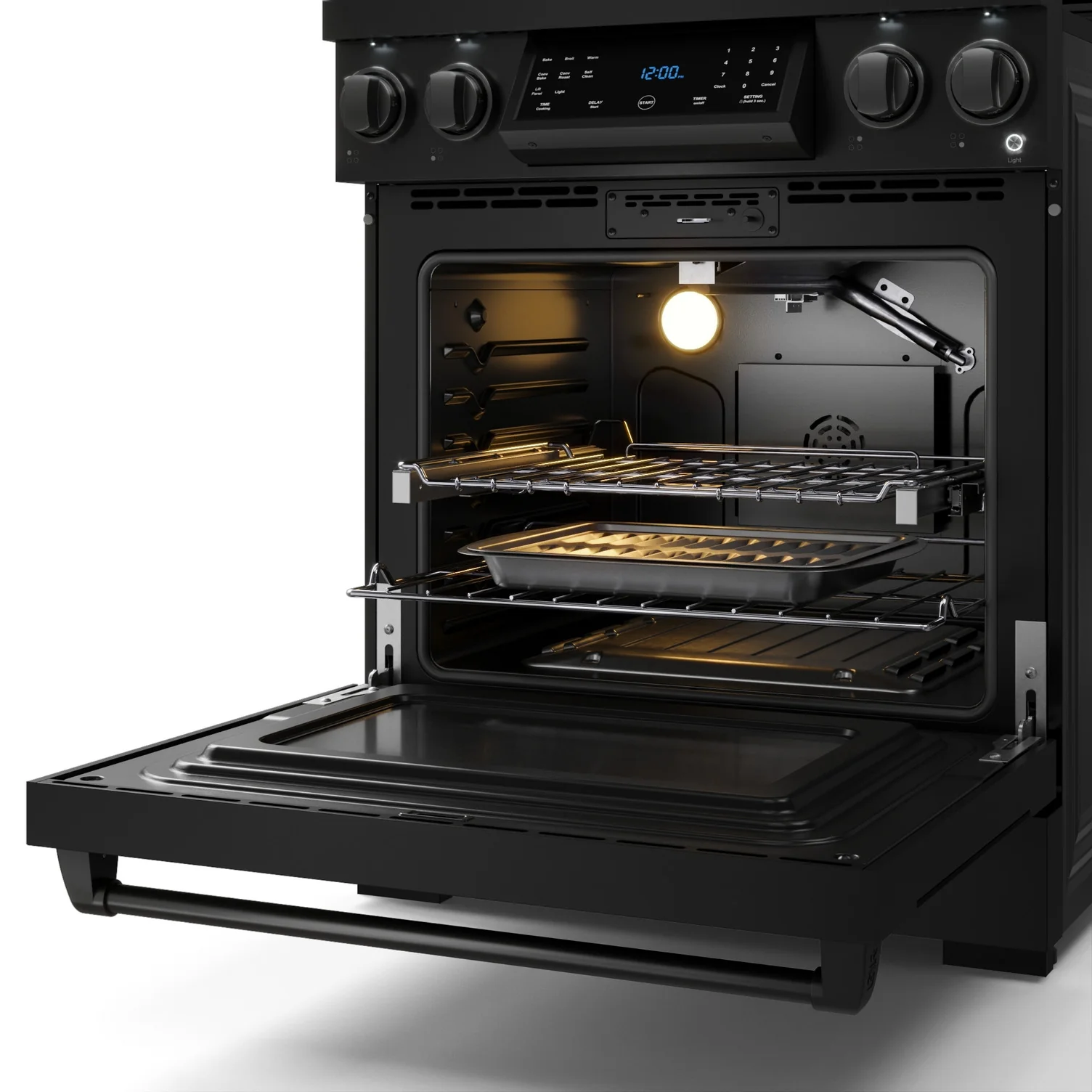 Thor Kitchen Black Stainless Steel Freestanding Professional Gas Range|Gordon Ramsay Series (4.55 cu.ft.) - RSG30B - Image 7
