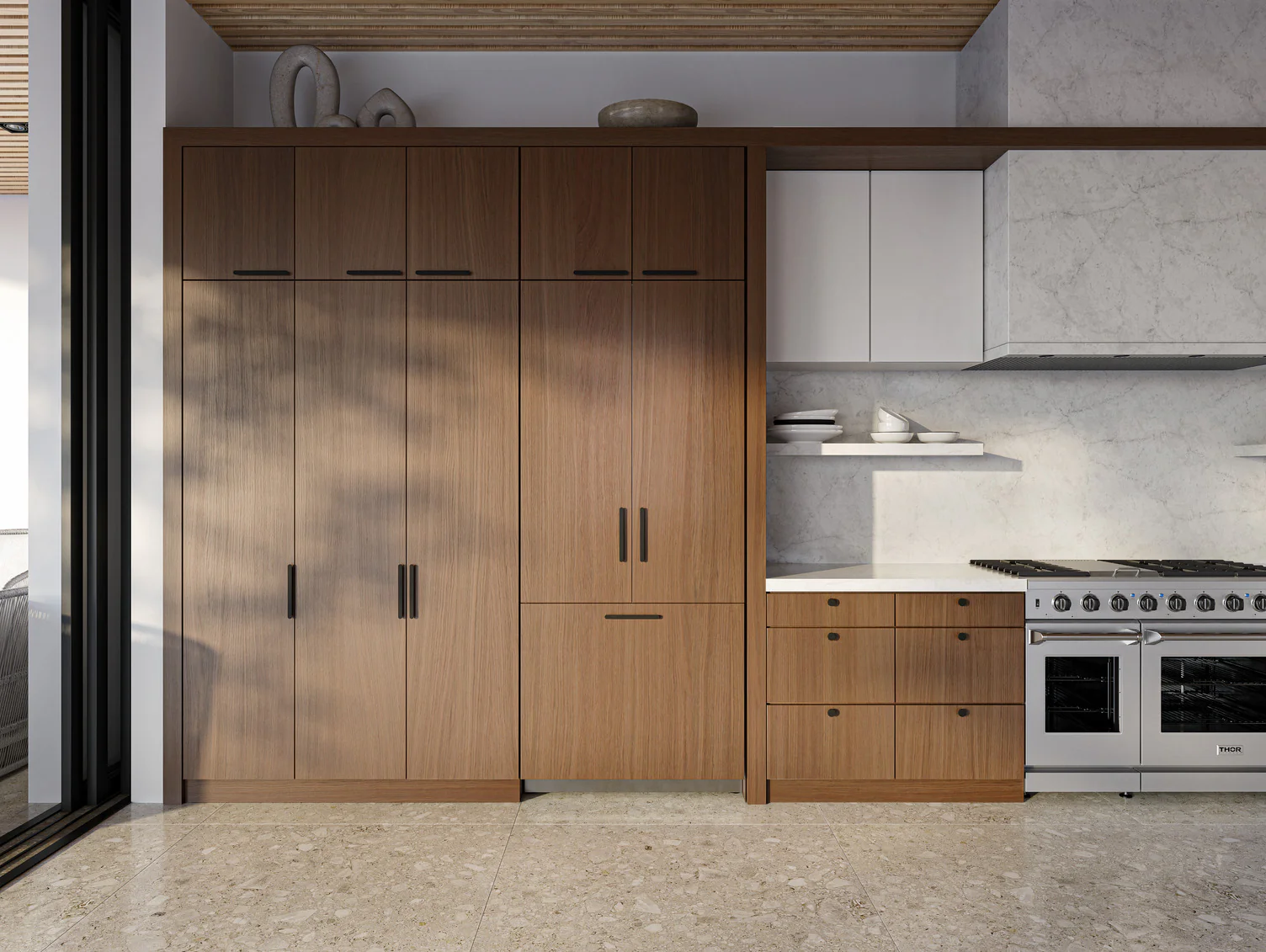 Thor Kitchen 35.75" 19.6 Cu. Ft. Panel-Ready French Door Refrigerator - XRF3619BFP - Image 4