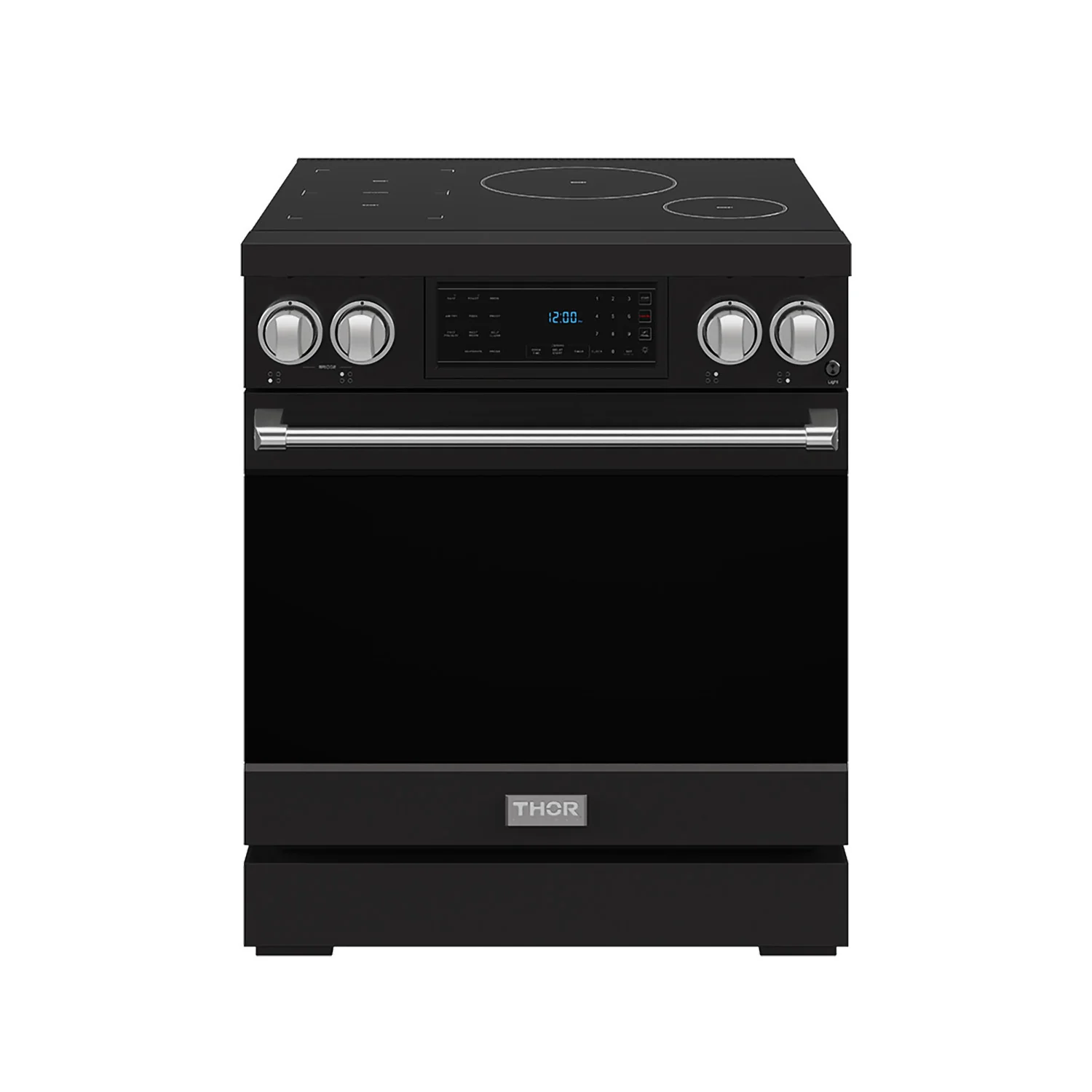 Thor Kitchen Gordon Ramsay Black Stainless Steel 30" Induction Range (4.8 cu ft)- RSI30B