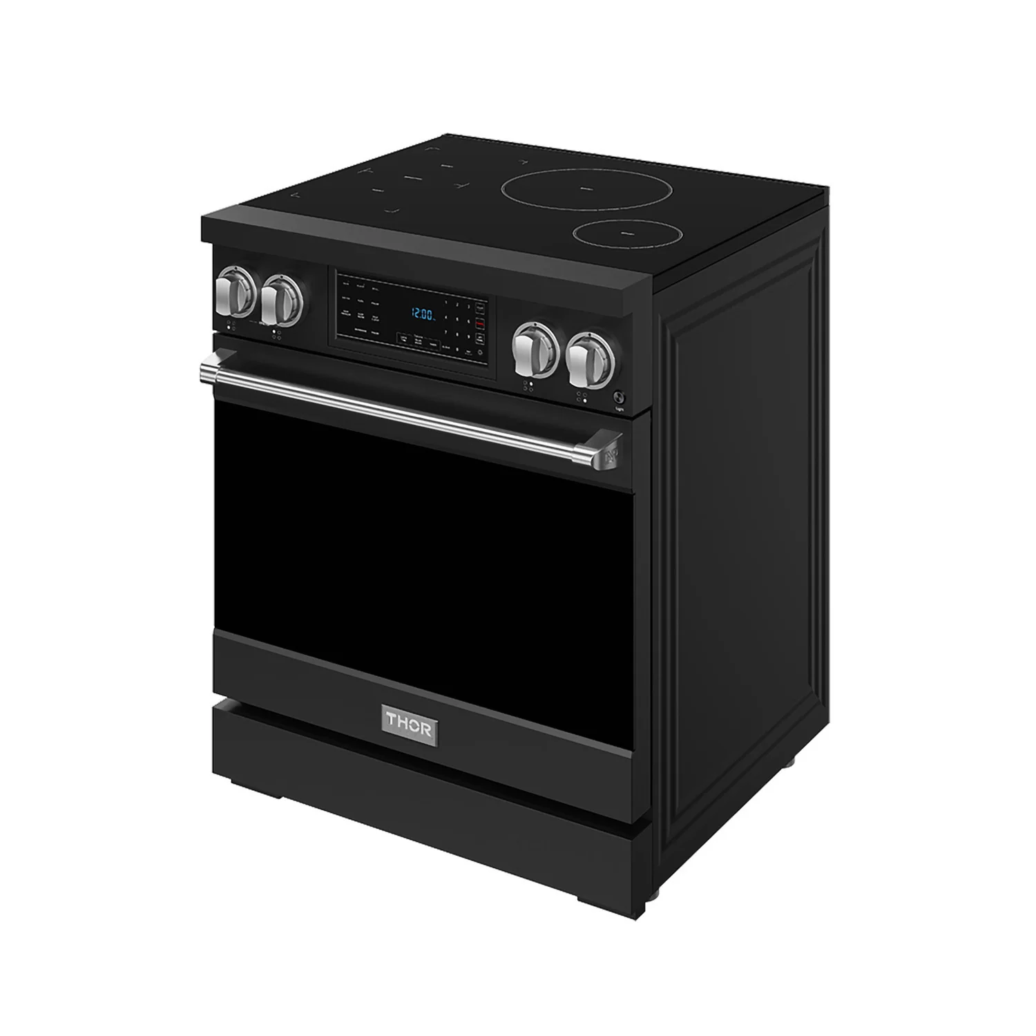 Thor Kitchen Gordon Ramsay Black Stainless Steel 30" Induction Range (4.8 cu ft)- RSI30B - Image 2