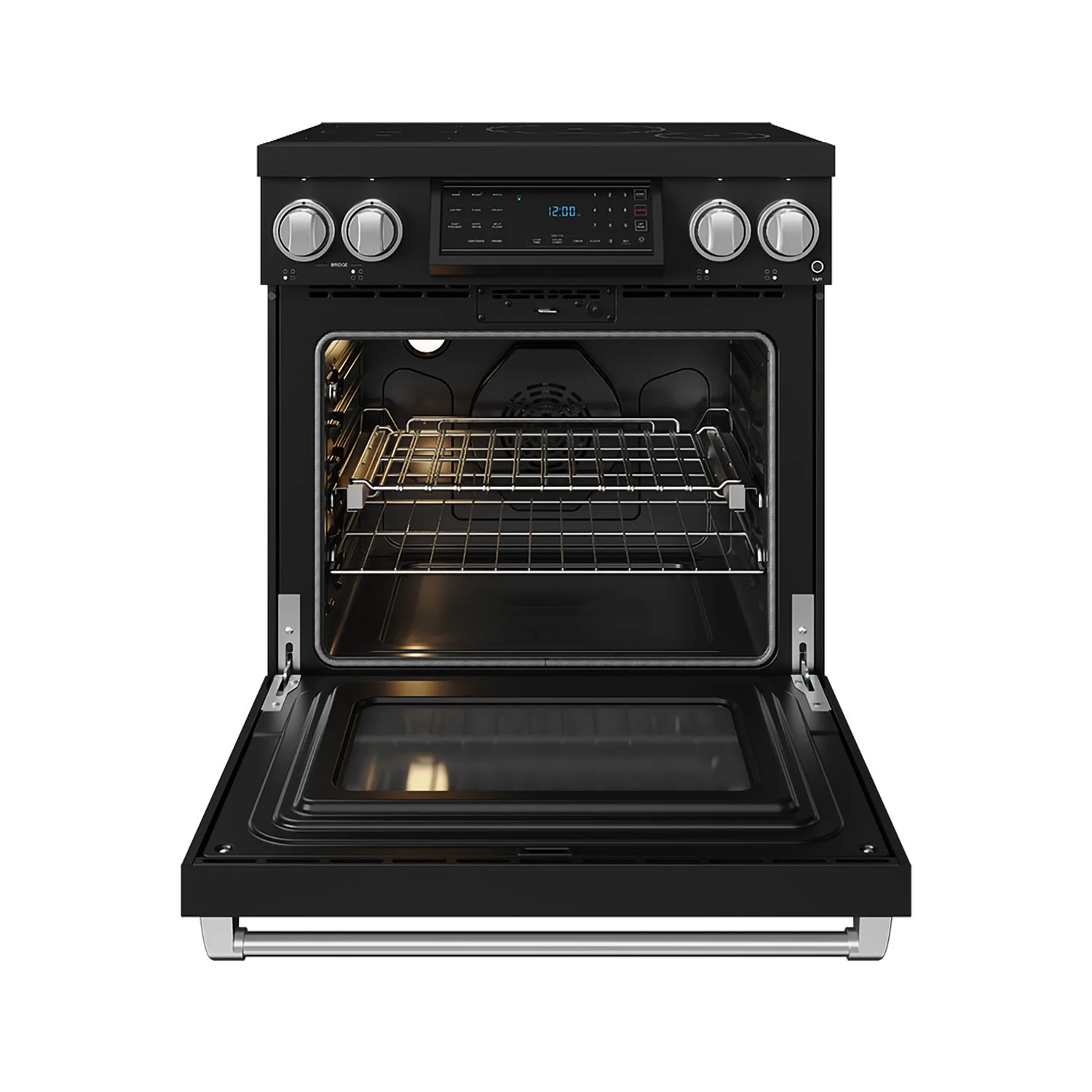 Thor Kitchen Gordon Ramsay Black Stainless Steel 30" Induction Range (4.8 cu ft)- RSI30B - Image 3