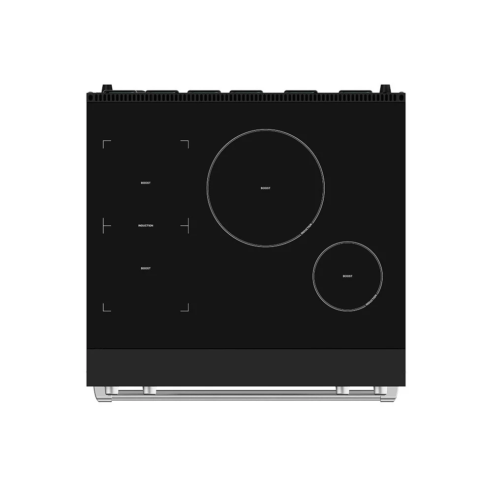 Thor Kitchen Gordon Ramsay Black Stainless Steel 30" Induction Range (4.8 cu ft)- RSI30B - Image 7