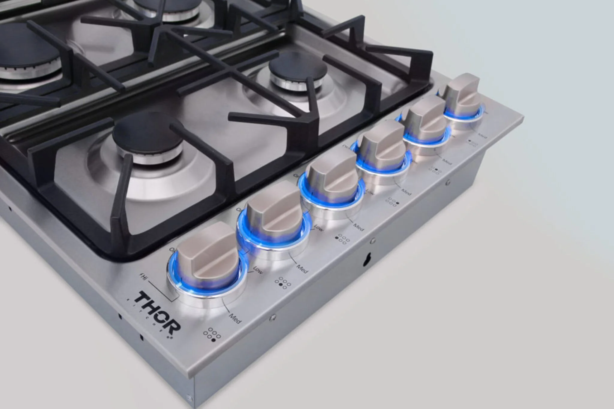 Thor Kitchen Stainless Steel 36" Drop-In Gas Cooktop - TGC3601 - Image 4